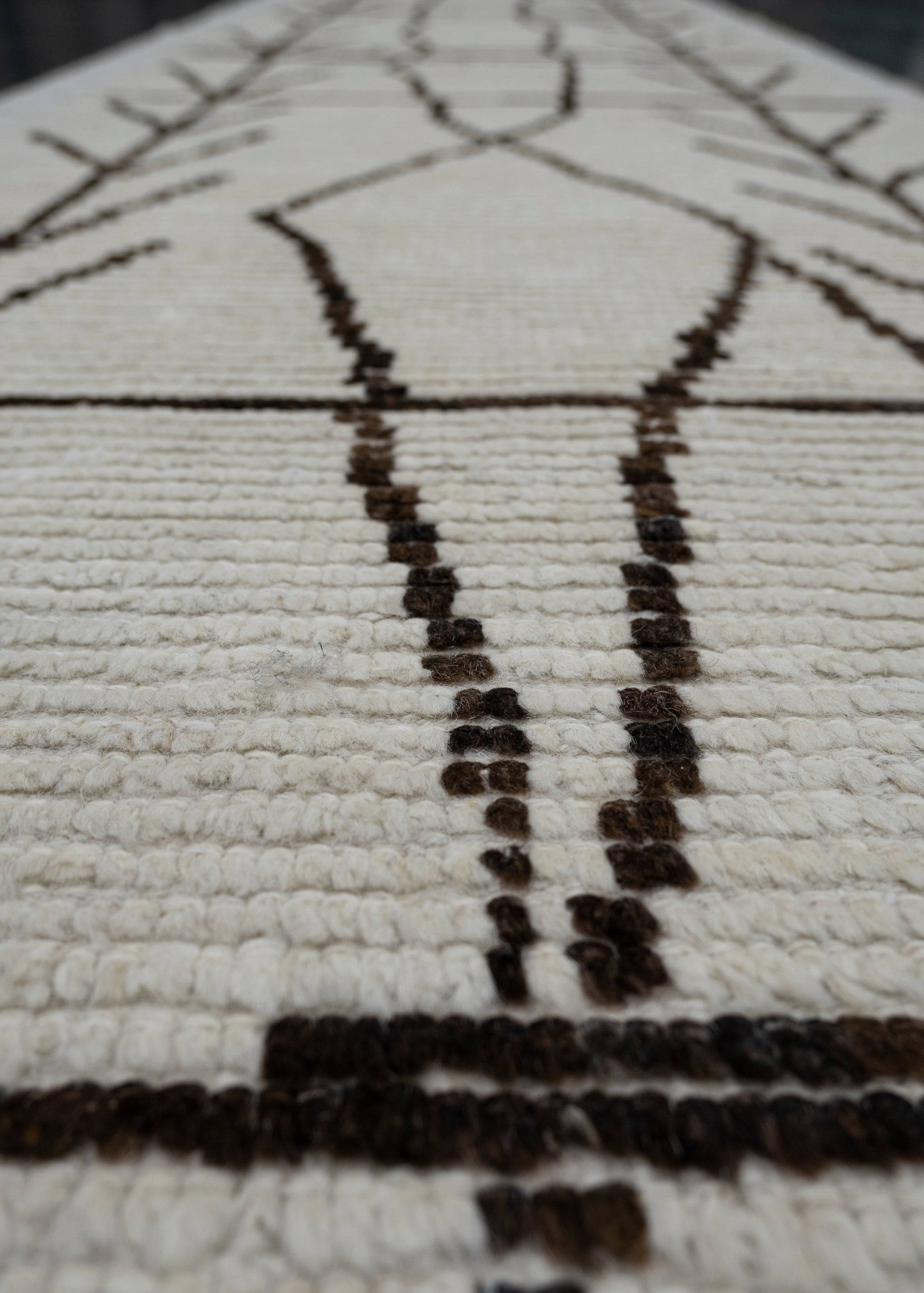 Hand Knotted Turkish Tulu Rug Runner 2'10" x 10'10" #11956
