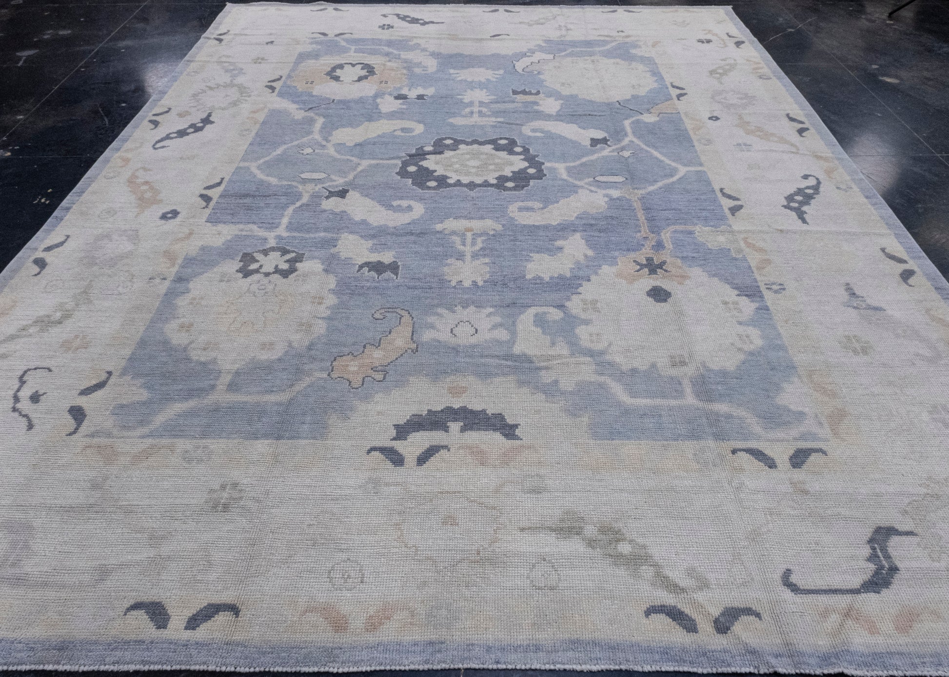 Turkish Oushak Rug 9'4" x 12'2" #16961