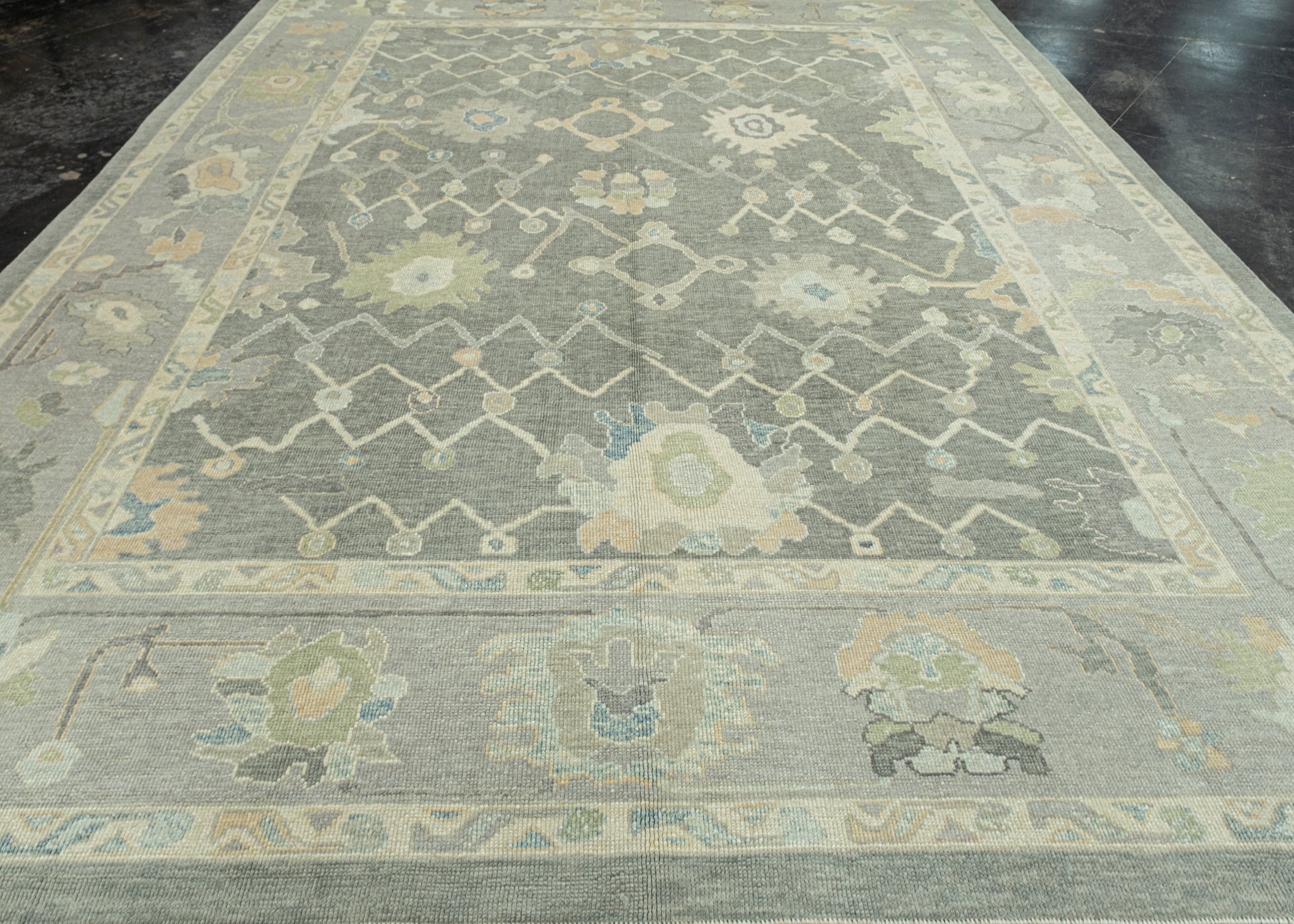 Turkish Oushak Rug 10'8" x 14'1" #12118