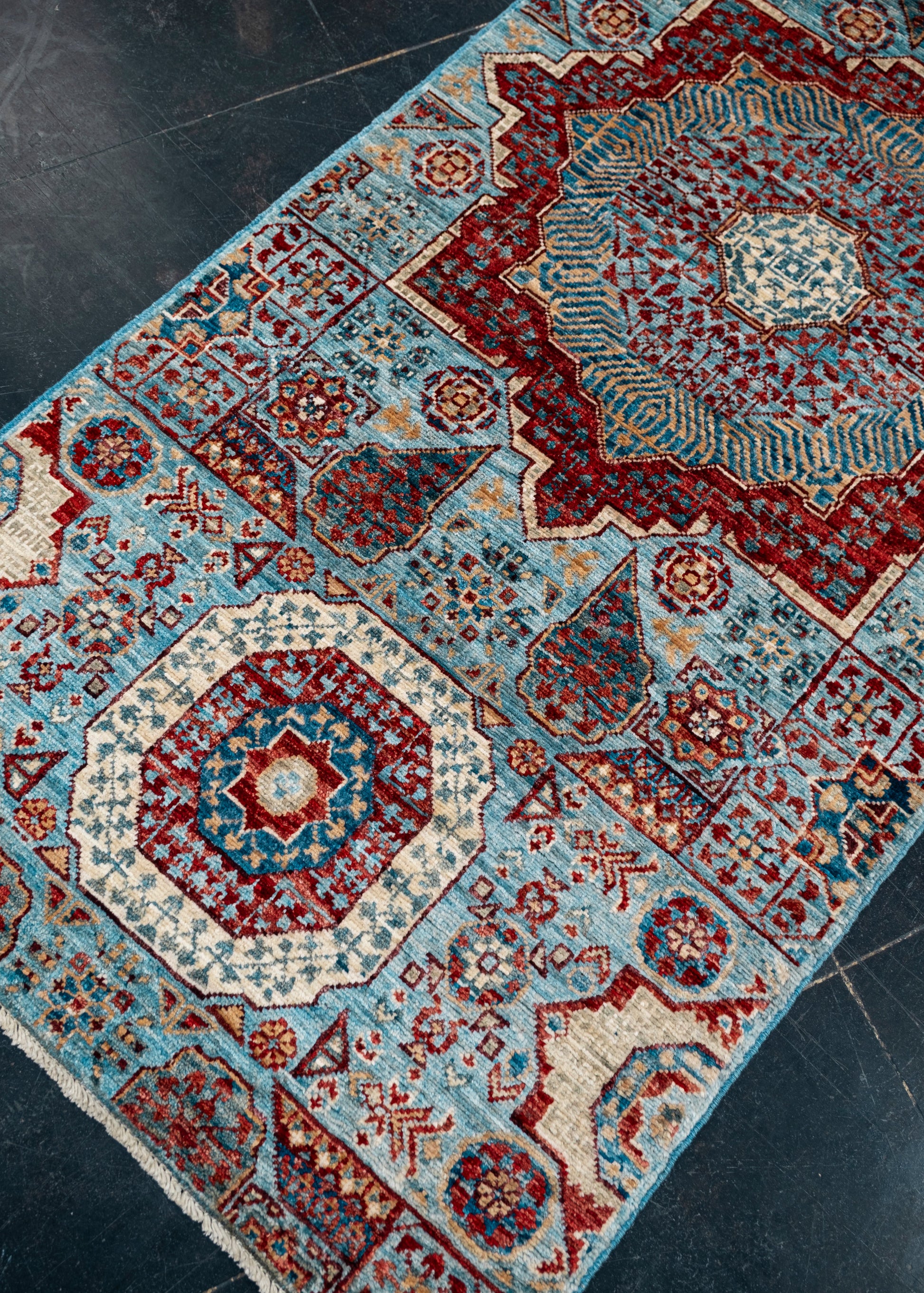 Oriental Hand Knotted Rug Runner 2'6" x 9'11" #6001