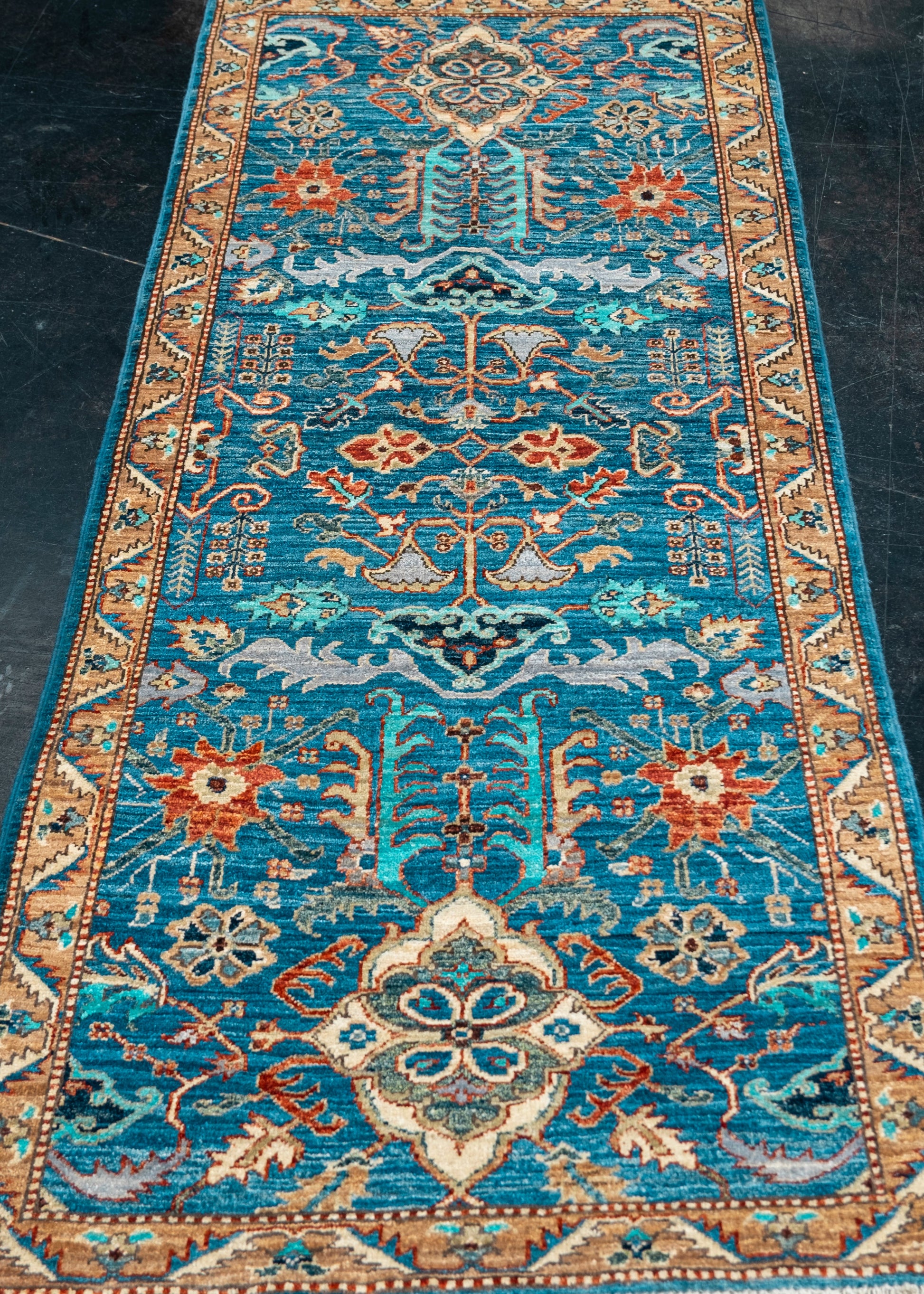 Oriental Hand Knotted Rug Runner 2'7" x 6'4" #6004