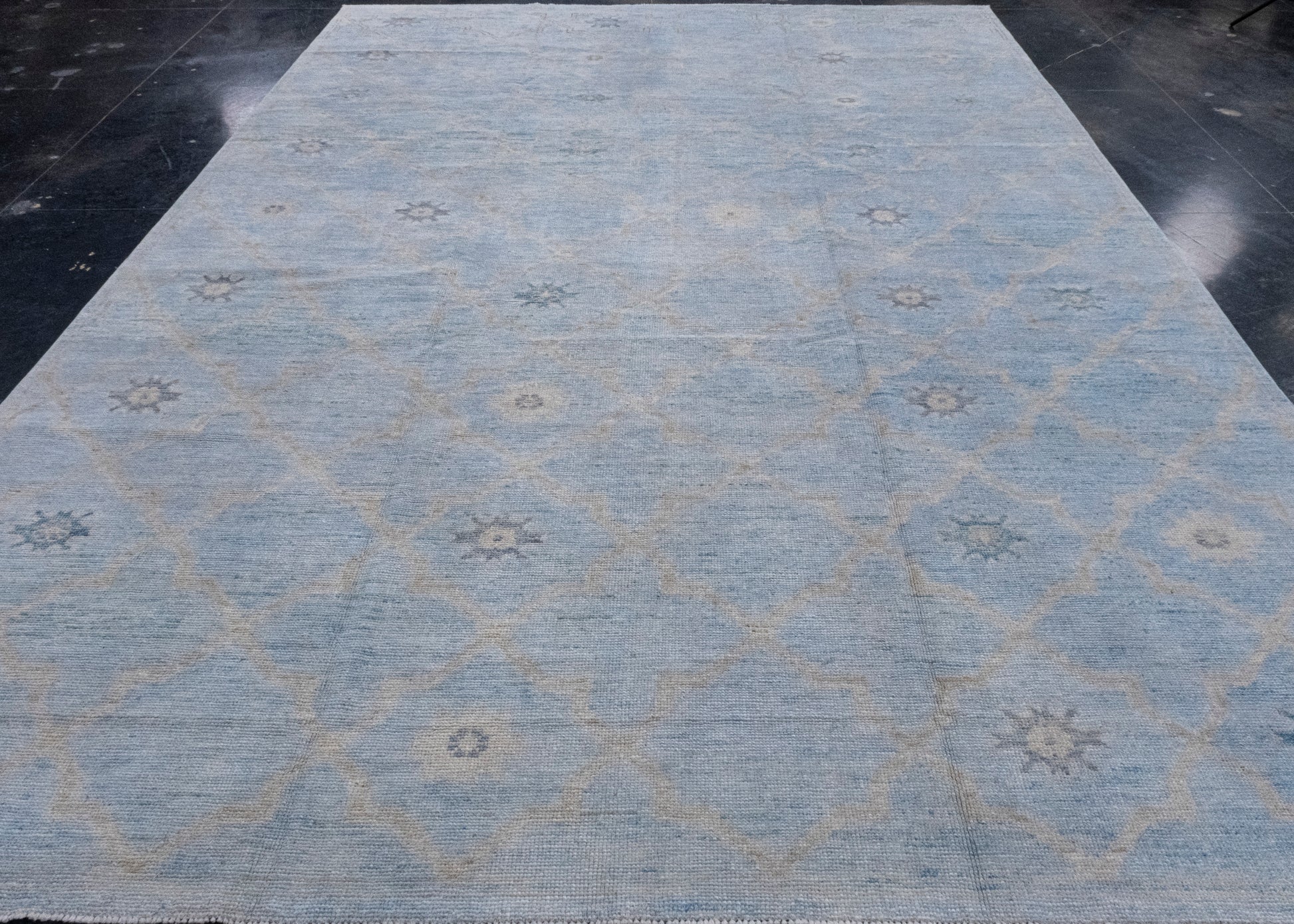 Turkish Oushak Rug 9'1" x 12'7" #16954