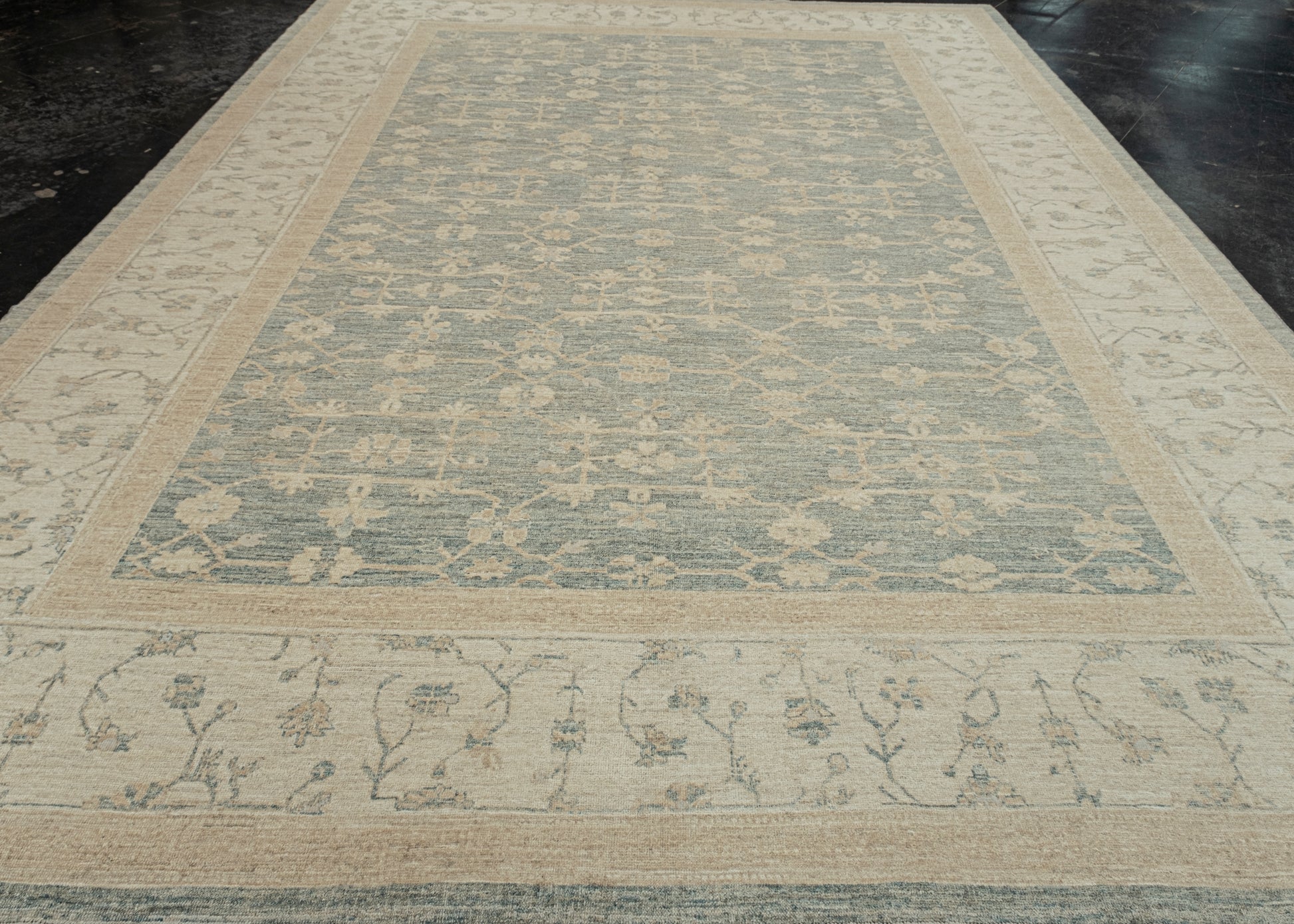 Antique Look Turkish Oushak Rug 10'4" x 14'3" # 11678