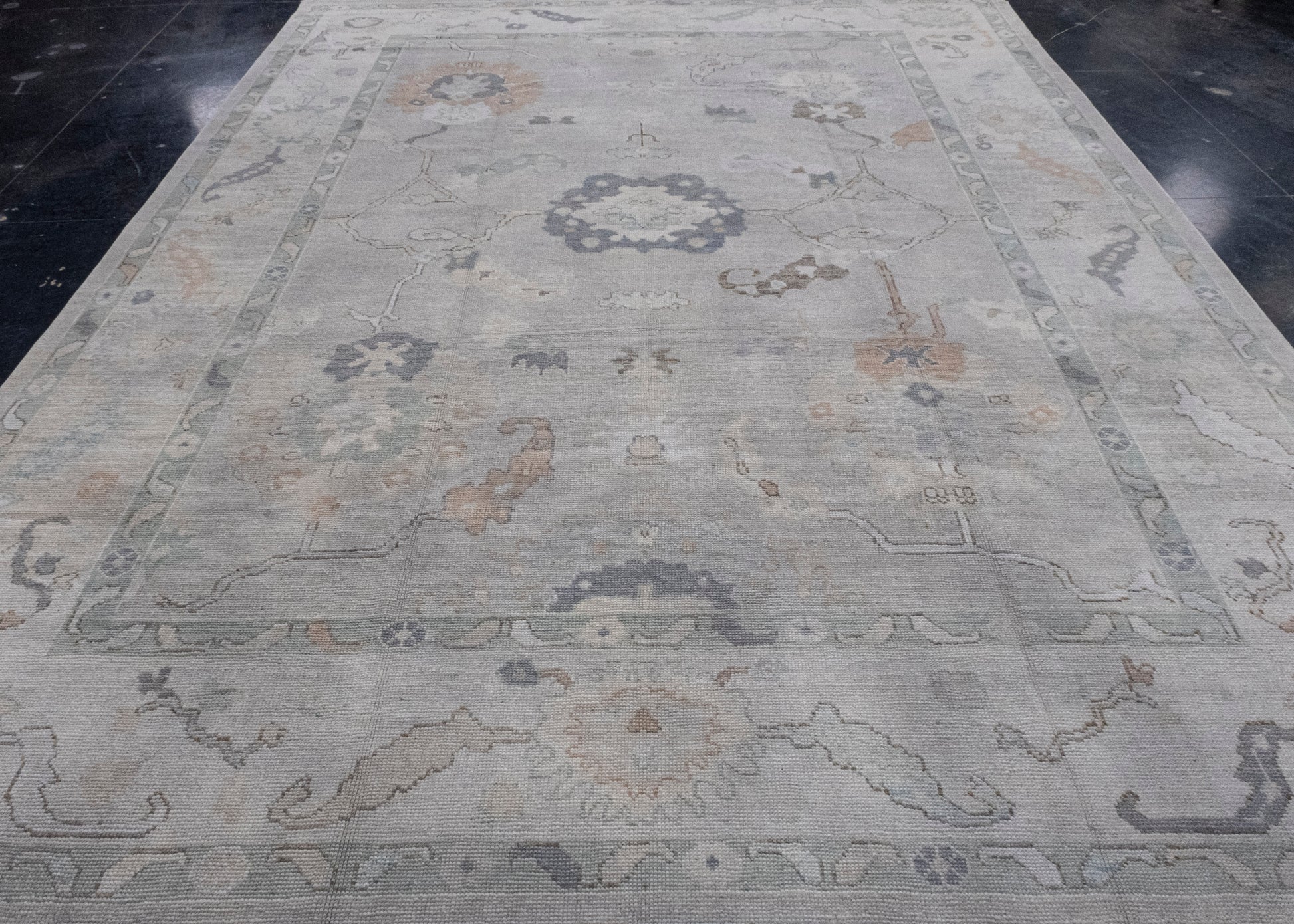 Turkish Oushak Rug 9'4" x 12'3" #16936