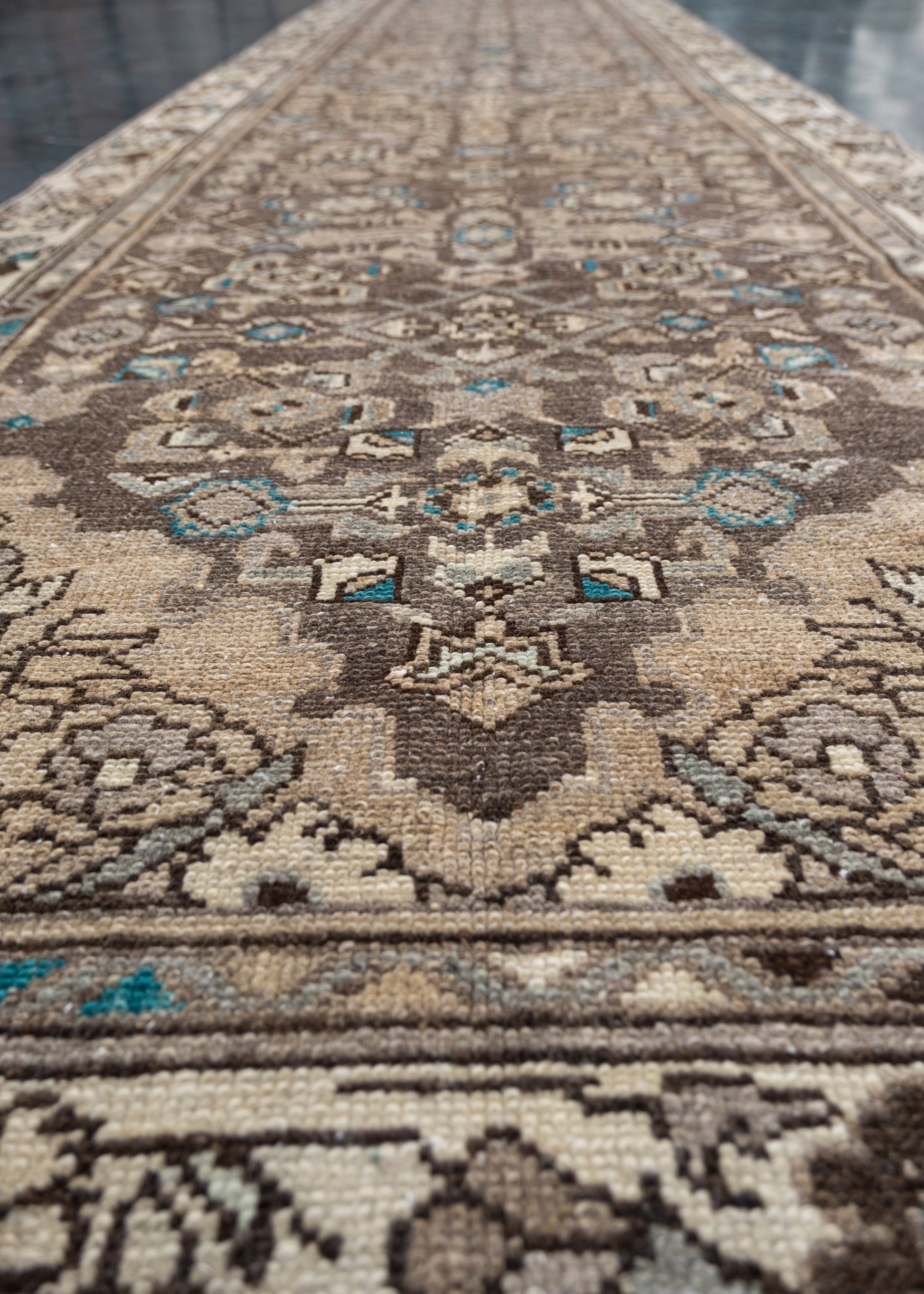 Turkish Vintage Anatolian Rug 3'1" x 12'10" #5008