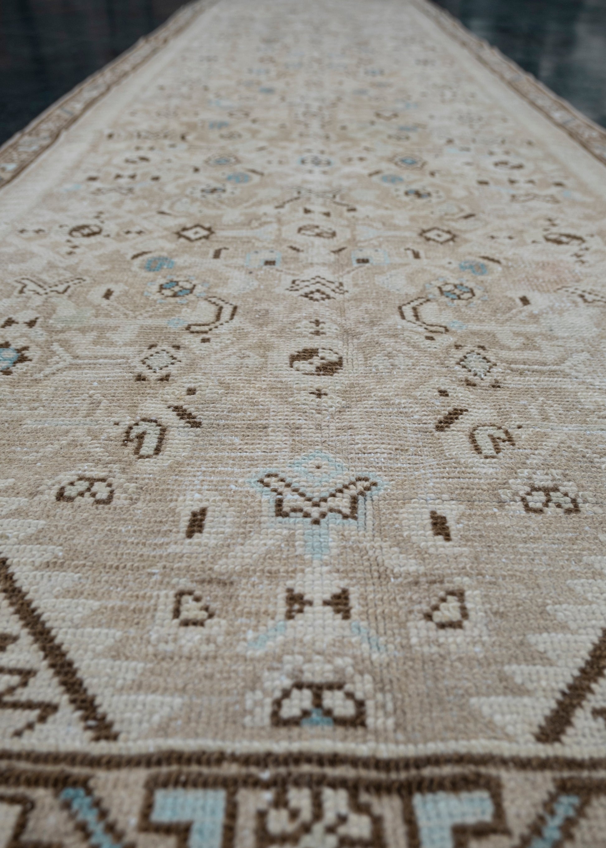 Turkish Vintage Anatolian Rug 2'7" x 9'3" #5007