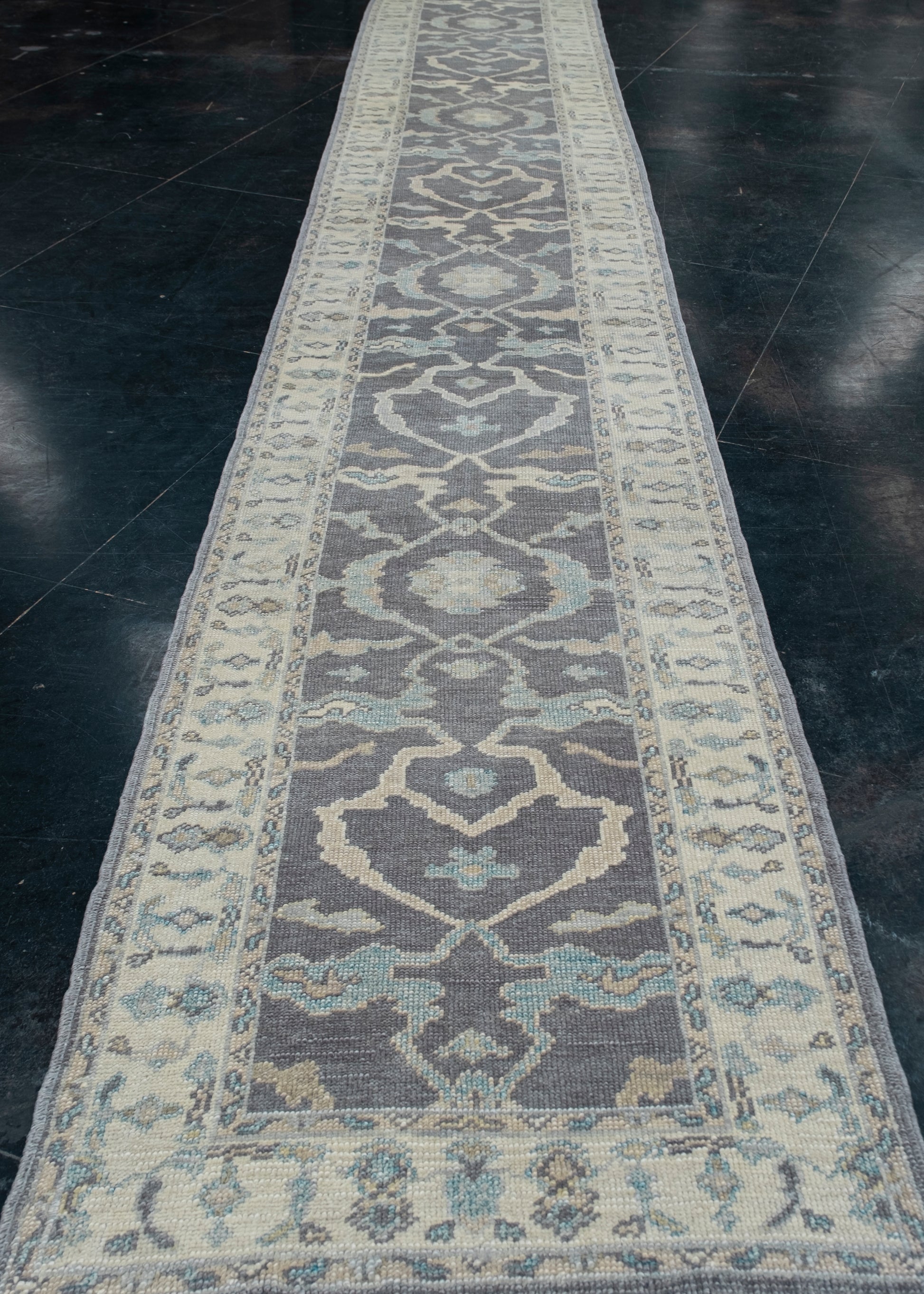 Turkish Oushak Rug 3'2" x 19'7" #4759