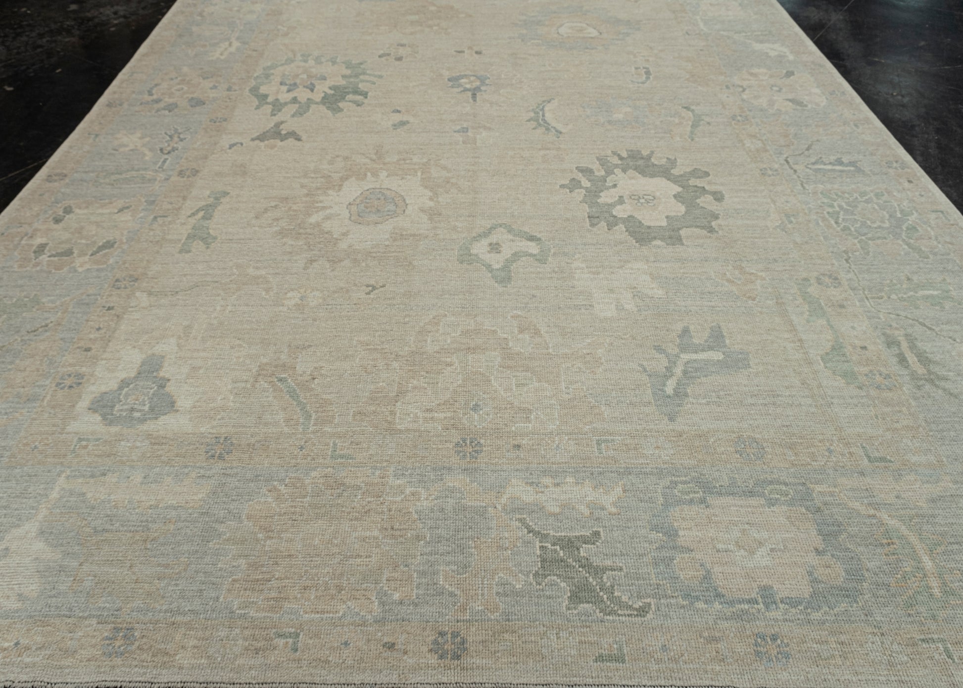 Turkish Oushak Rug 9'8" x 12'9" #11546