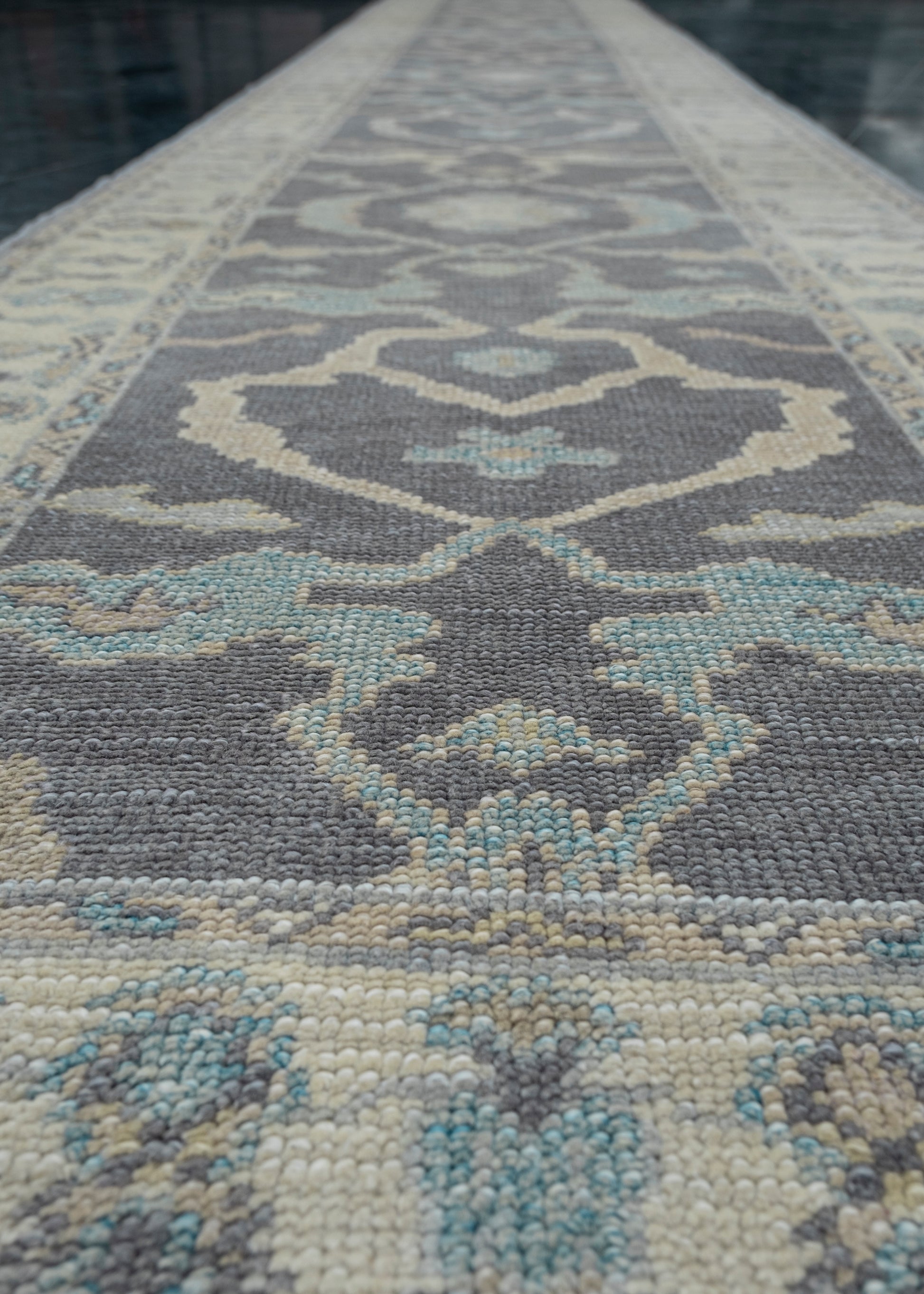 Turkish Oushak Rug 3'2" x 19'7" #4759