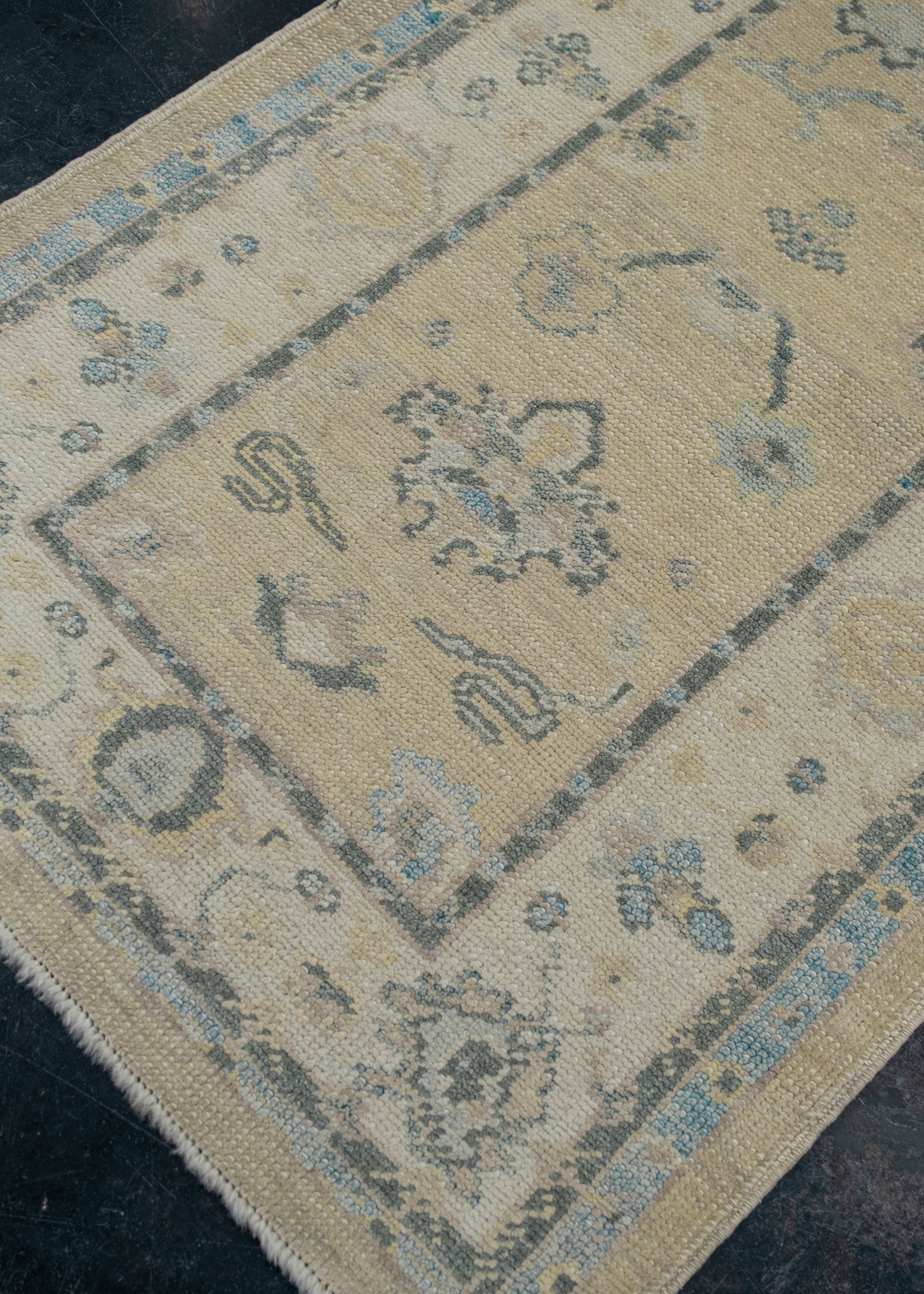 Turkish Oushak Rug 3' x 16'9" #3192
