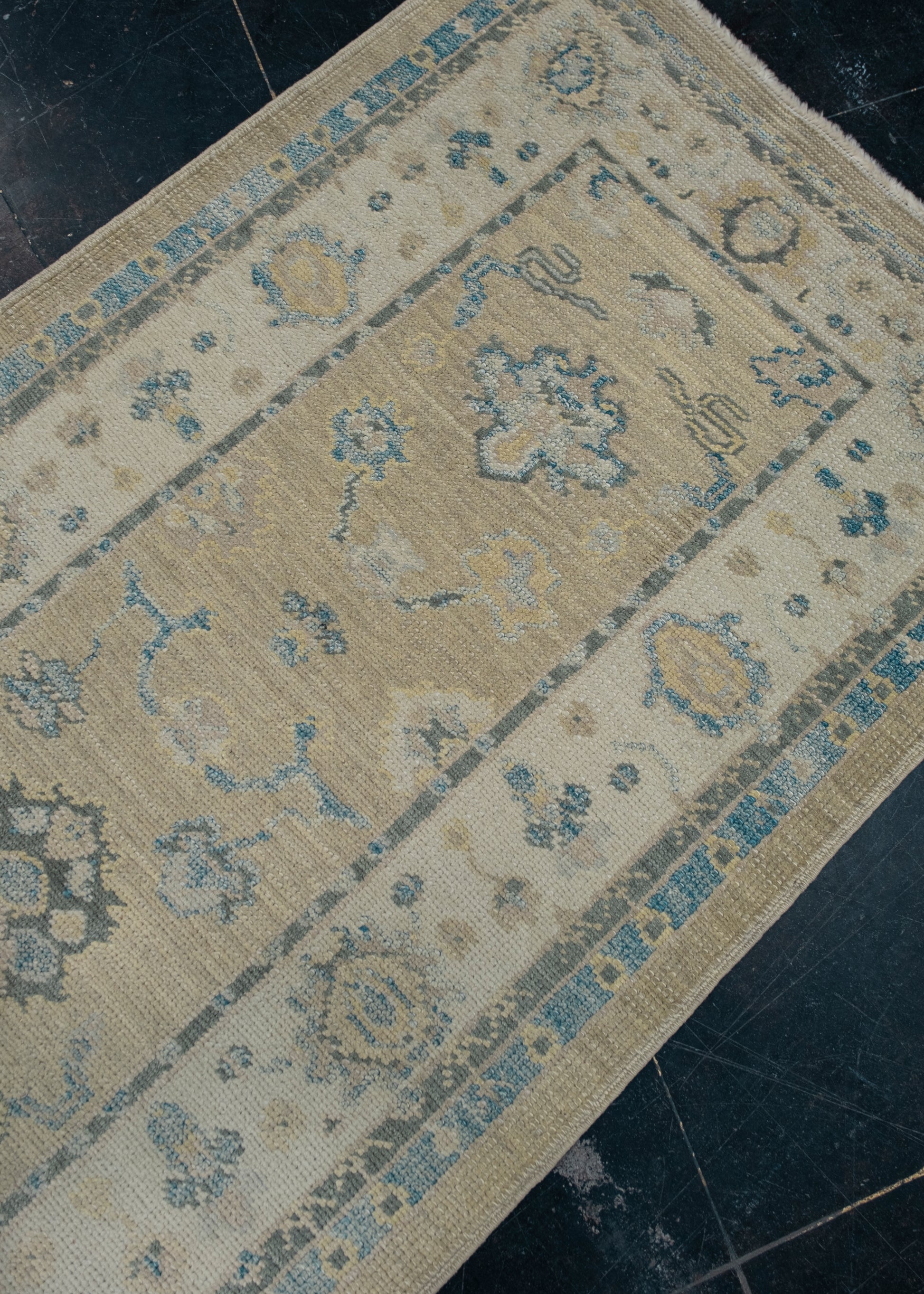 Turkish Oushak Rug 3' x 16'9" #3192