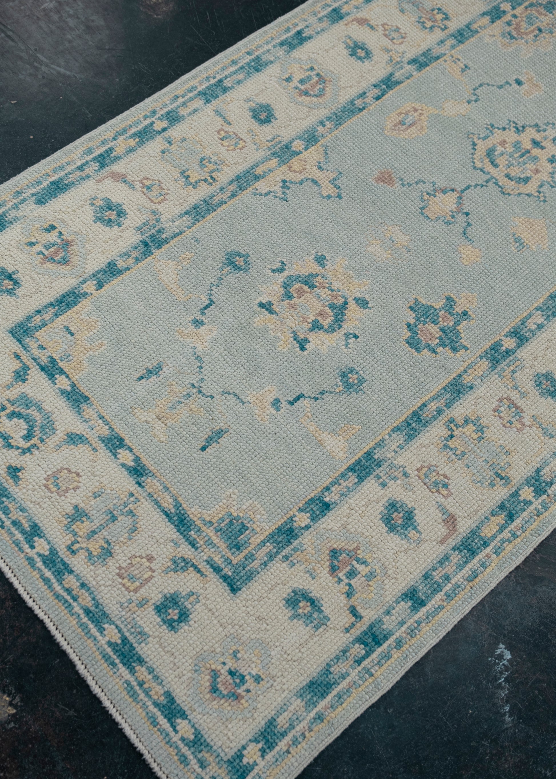 Turkish Oushak Rug Runner 2'11" x 18'6" #7288