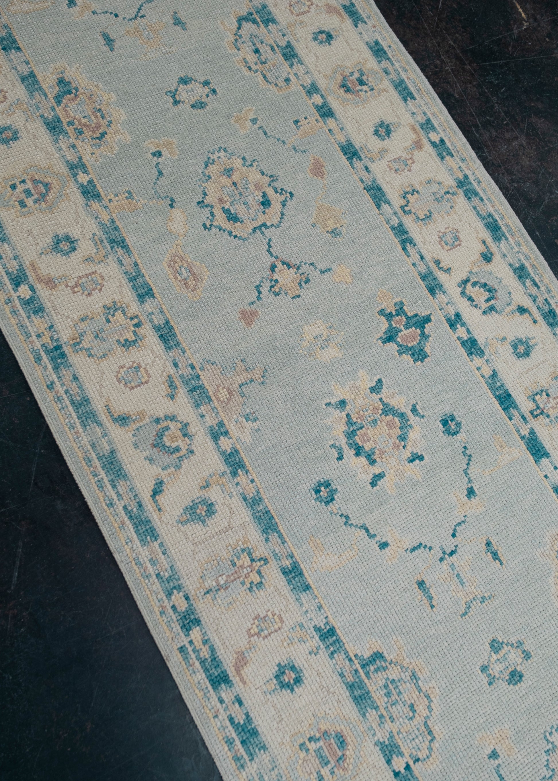 Turkish Oushak Rug Runner 2'11" x 18'6" #7288