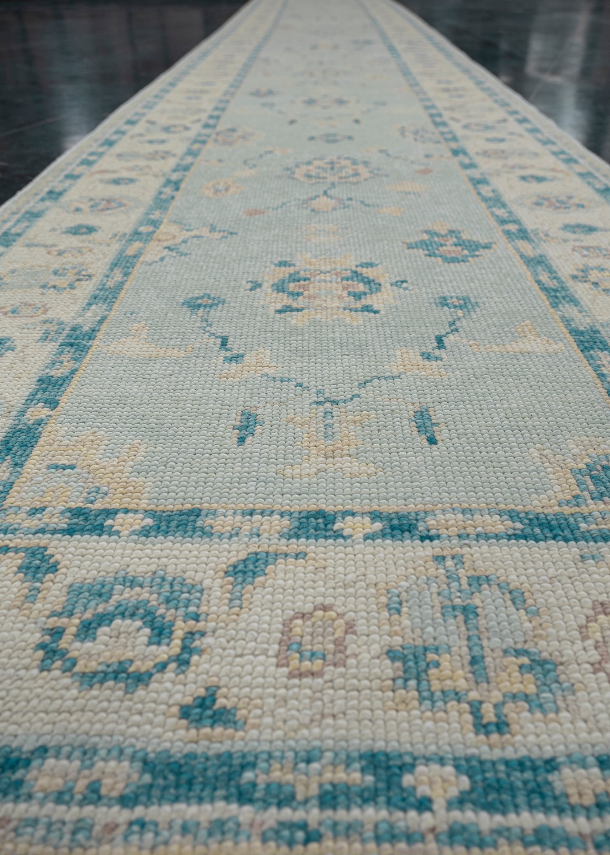 Turkish Oushak Rug Runner 2'11" x 18'6" #7288