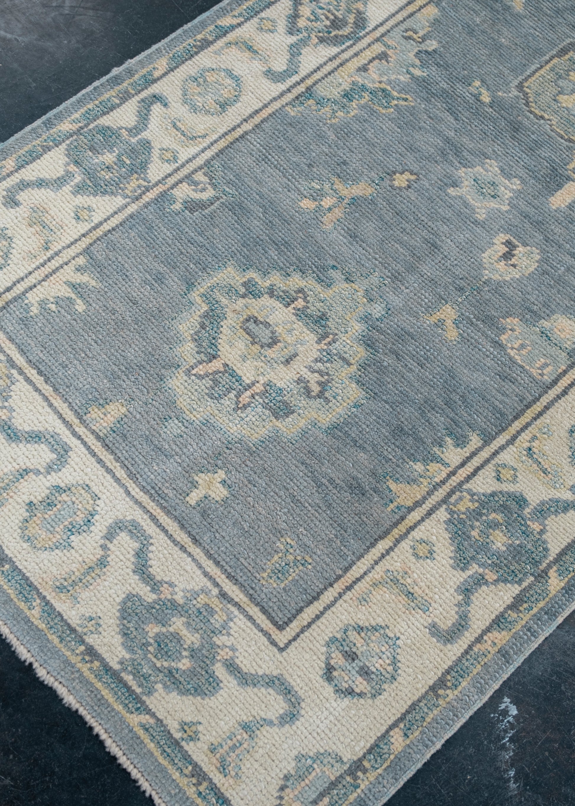 Turkish Oushak Rug Runner 2'10" x 18'2" #4772