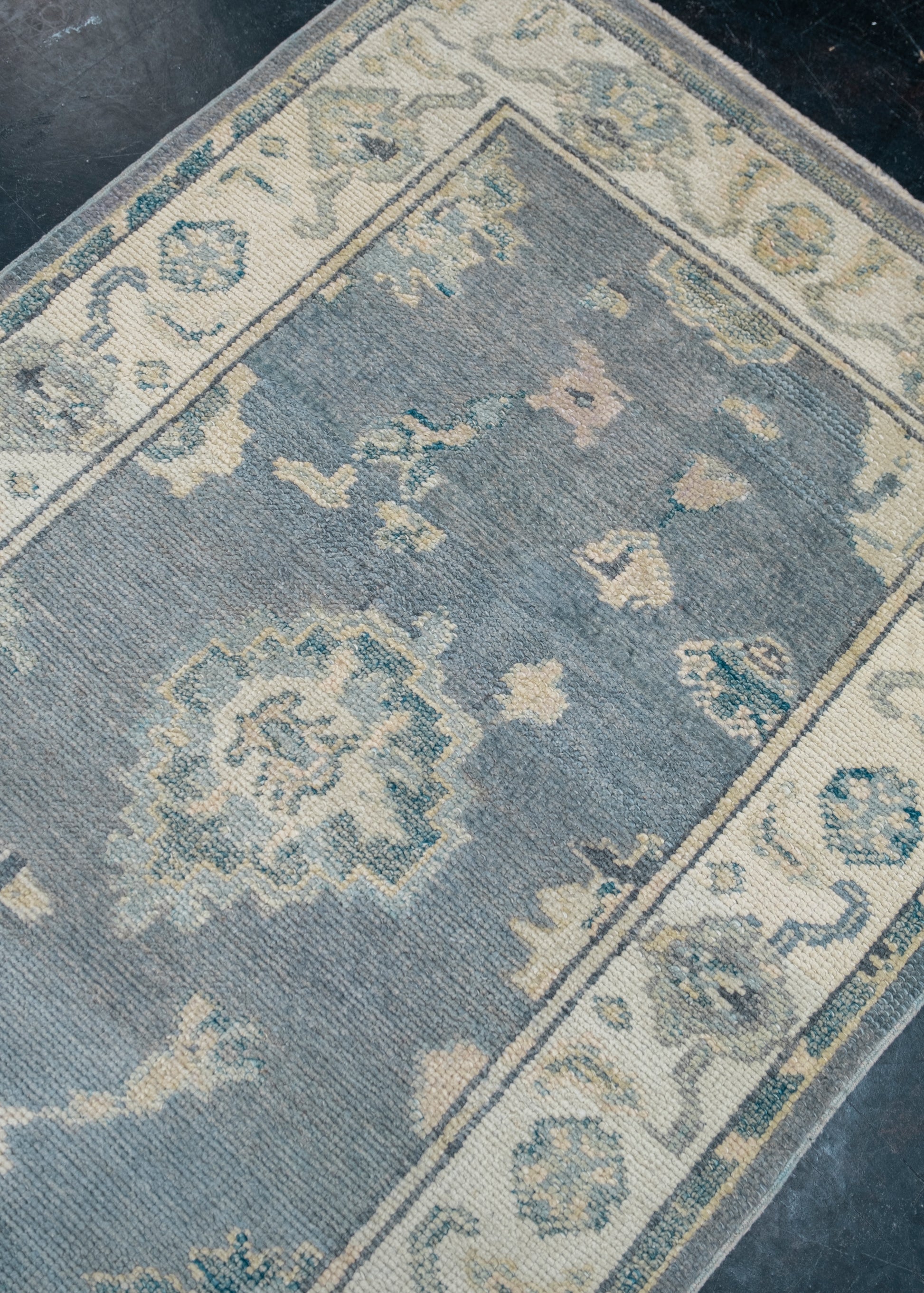 Turkish Oushak Rug Runner 2'10" x 18'2" #4772