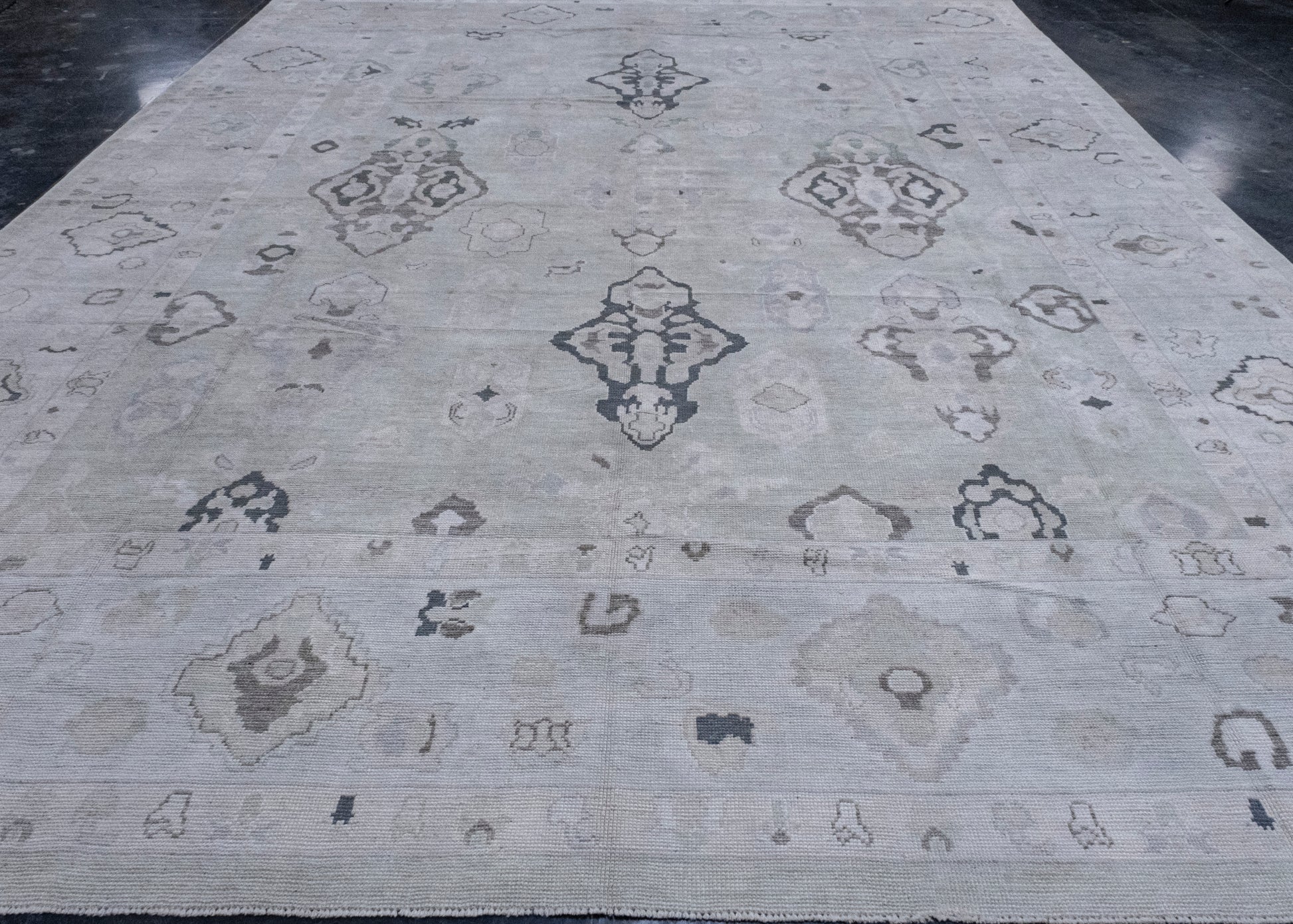 Turkish Oushak Rug 12'4" x 15'9" #16962