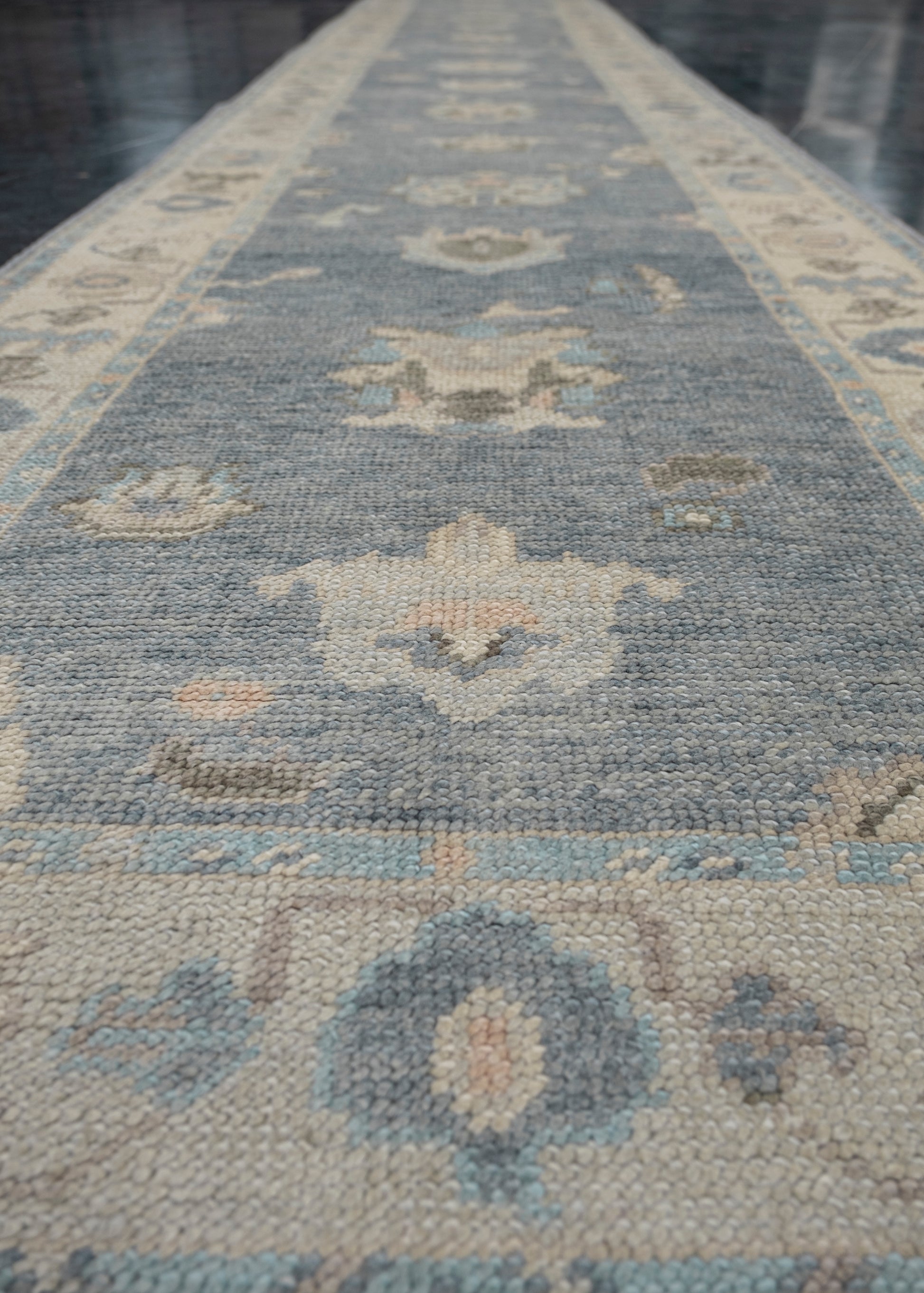 Turkish Oushak Rug Runner 3' x 17'7" #HS-1076