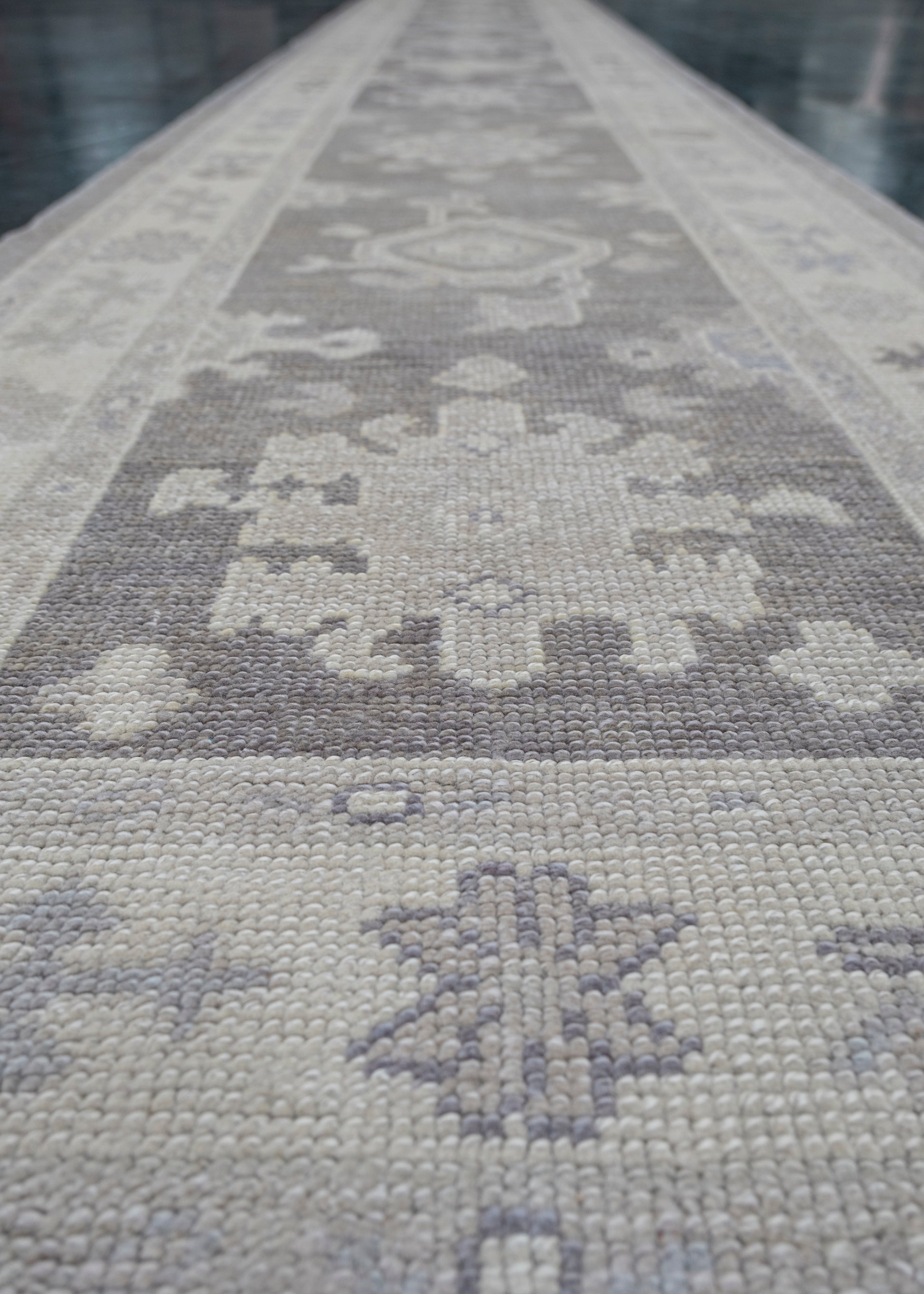 Turkish Oushak Rug Runner 2'9" x 18' #6399