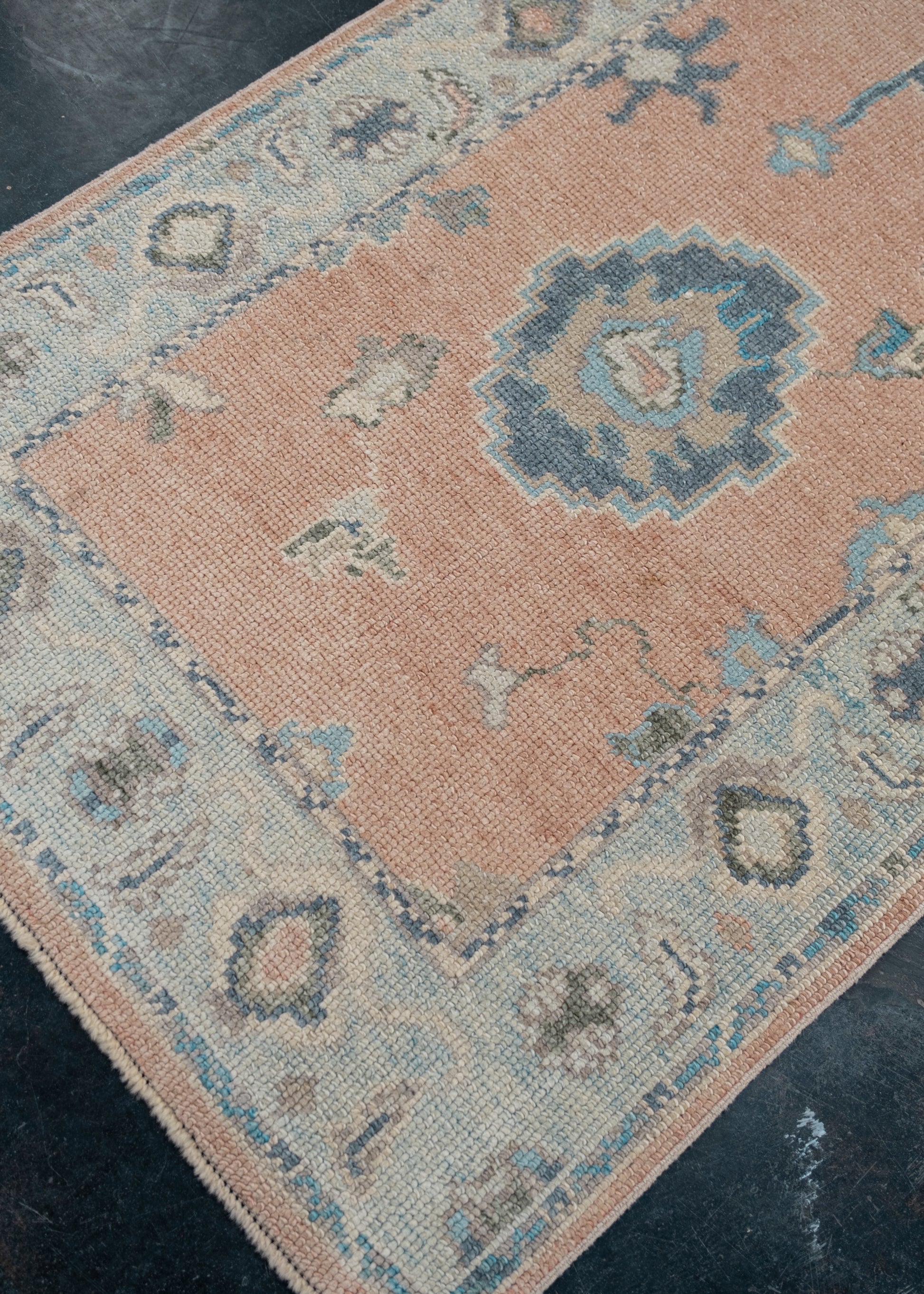 Turkish Oushak Rug Runner 2'11" x 18' #HS-1083