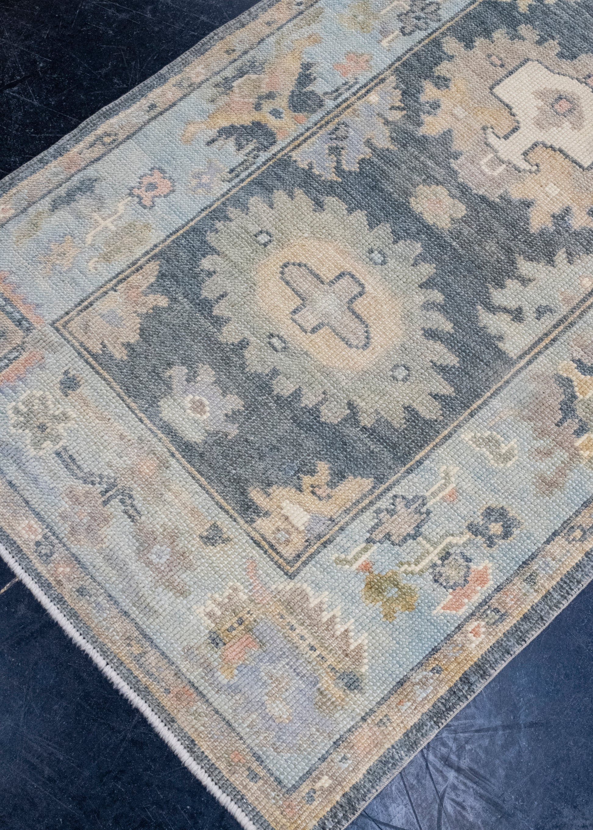Turkish Oushak Runner Rug 2'10" x 12' #16644