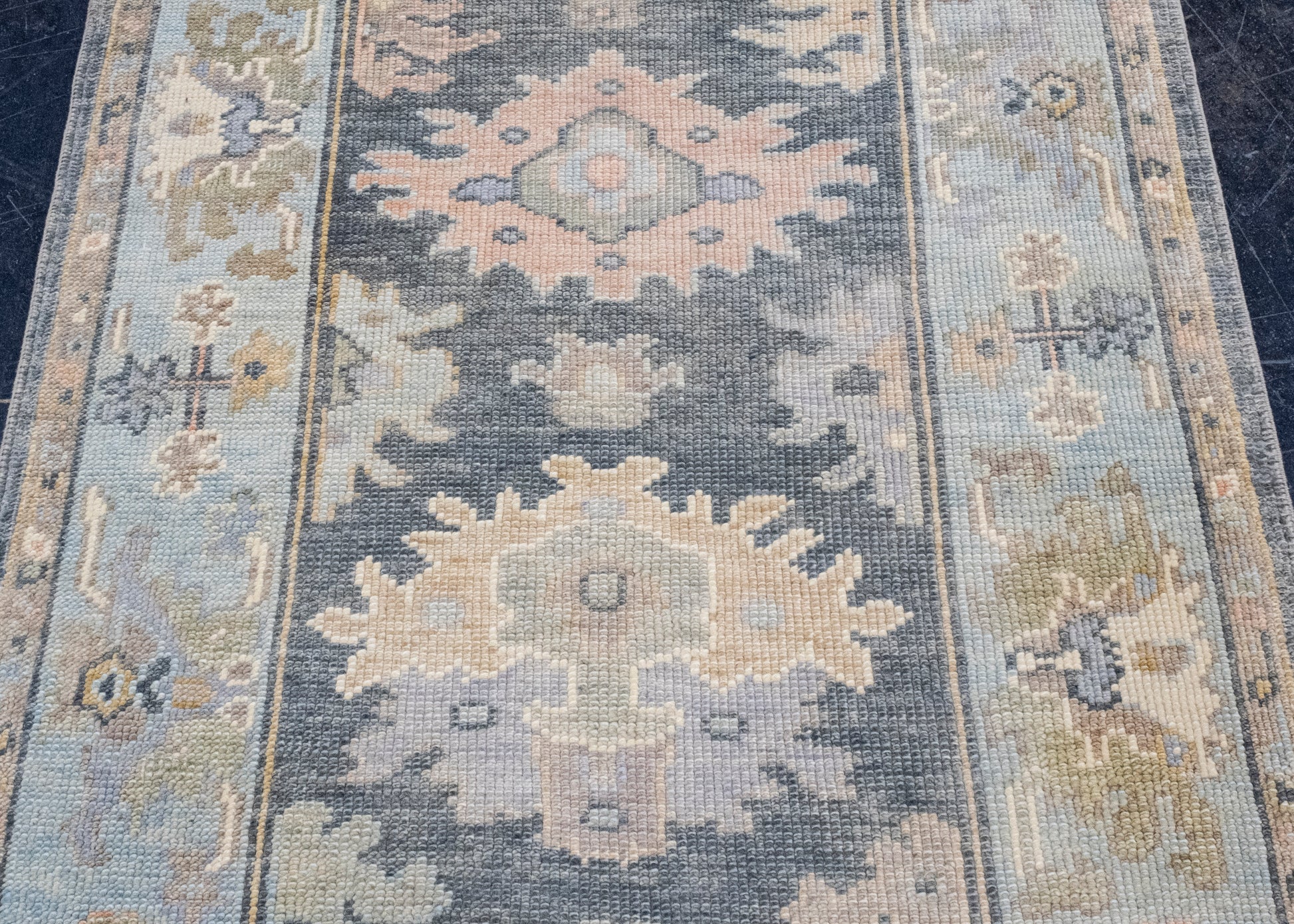 Turkish Oushak Runner Rug 2'10" x 12' #16644