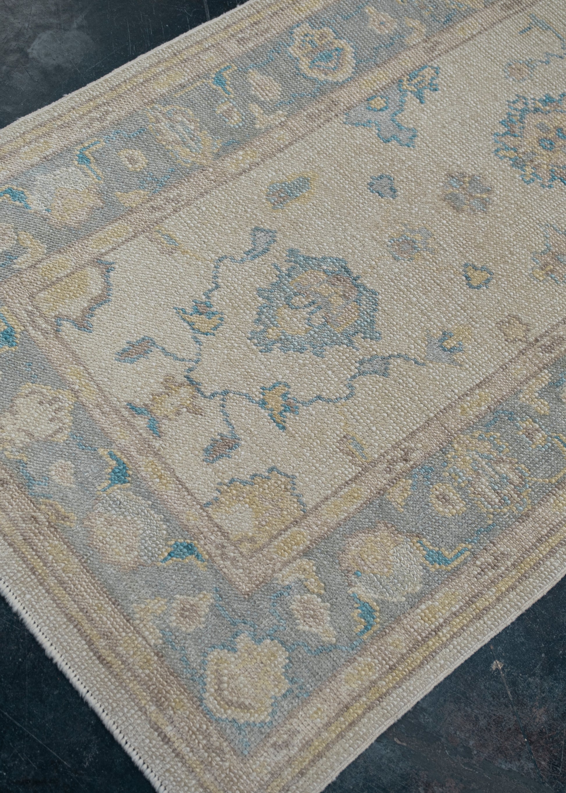 Turkish Oushak Rug Runner 2'11" x 17'1" #2334