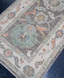 Turkish Oushak Runner Rug 2'10" x 10'2" #16413