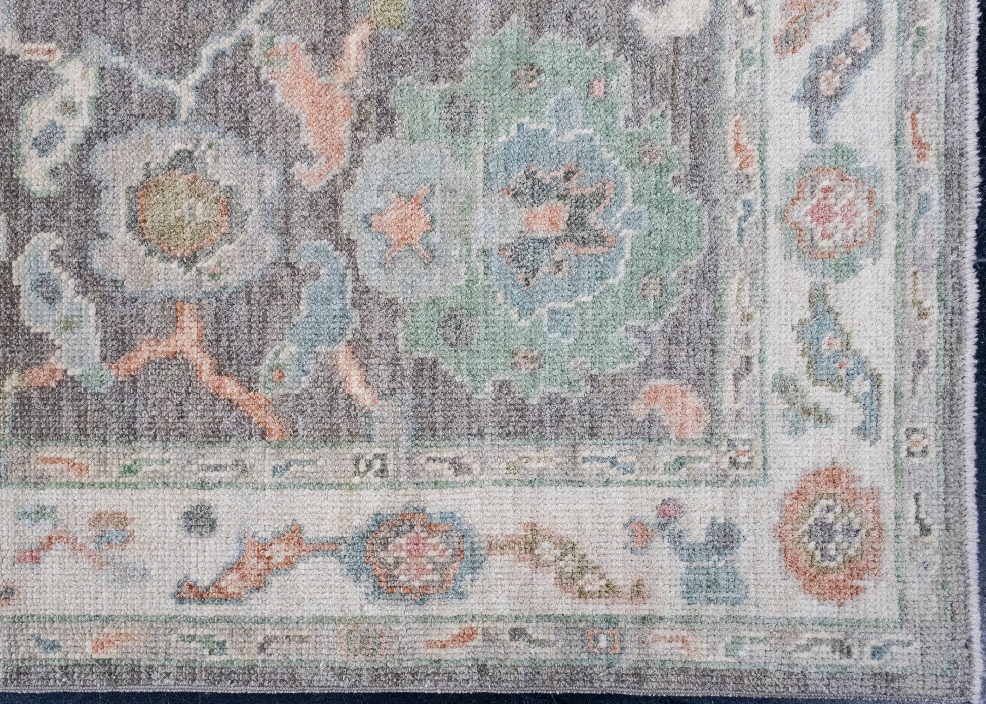 Turkish Oushak Runner Rug 2'10" x 10'2" #16413
