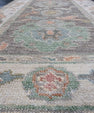 Turkish Oushak Runner Rug 2'10" x 10'2" #16413