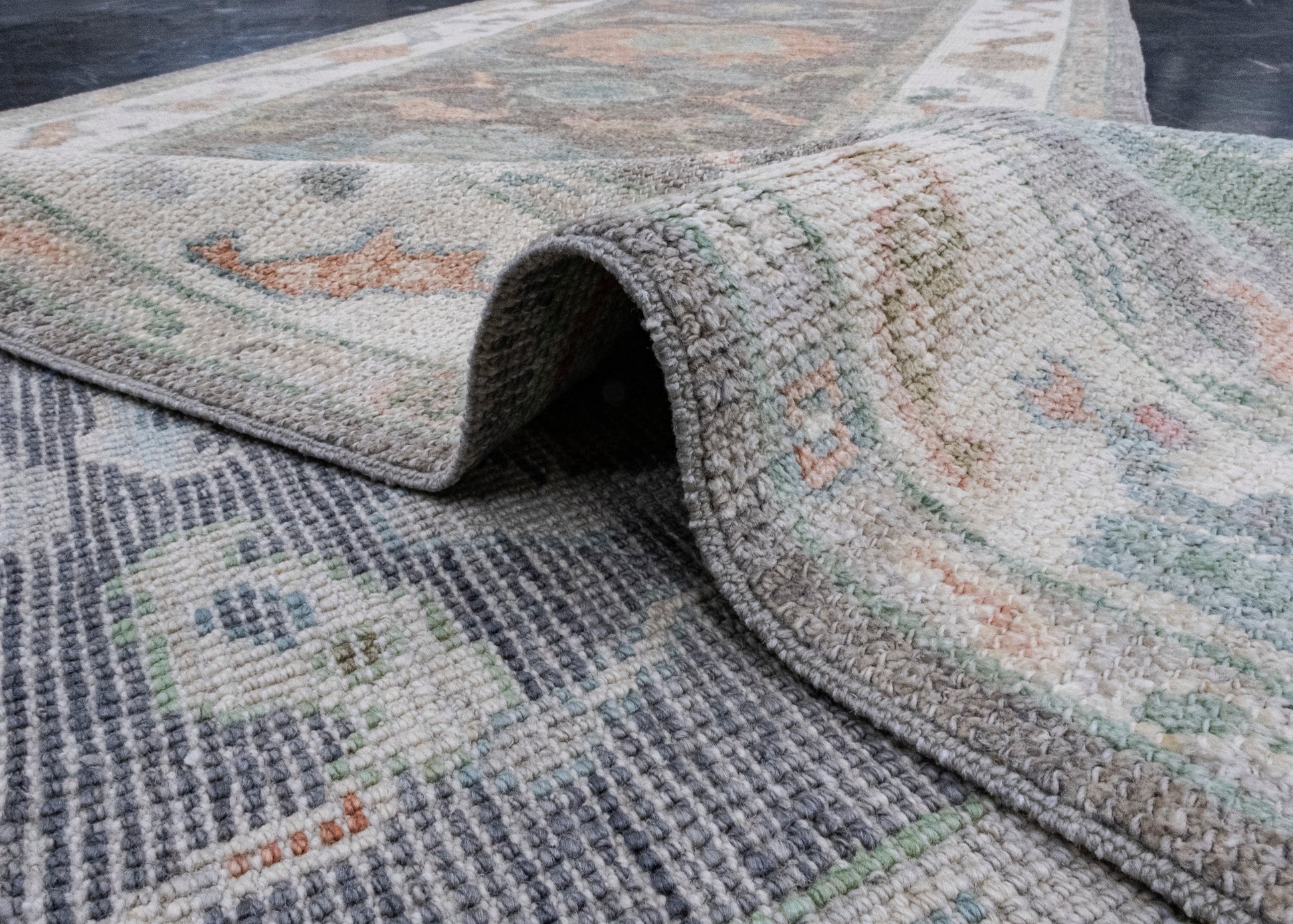 Turkish Oushak Runner Rug 2'10" x 10'2" #16413