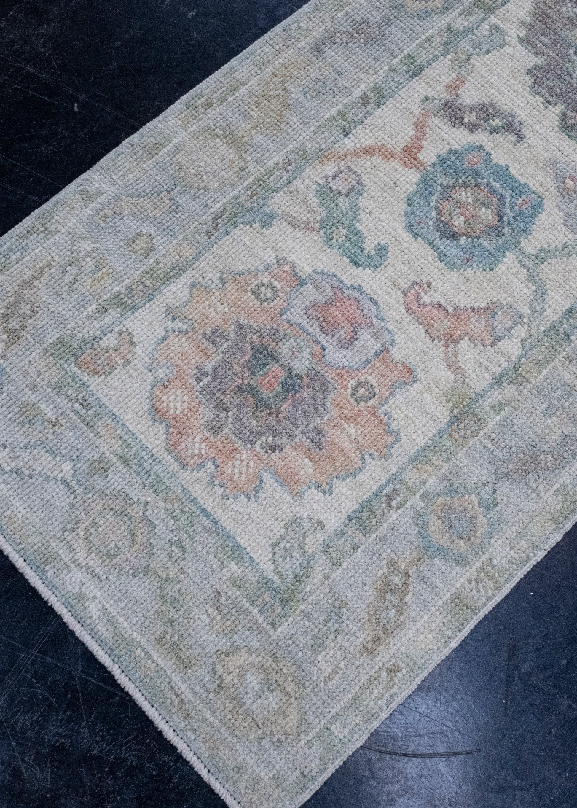 Turkish Oushak Runner Rug 2'3" x 10'2" #16242