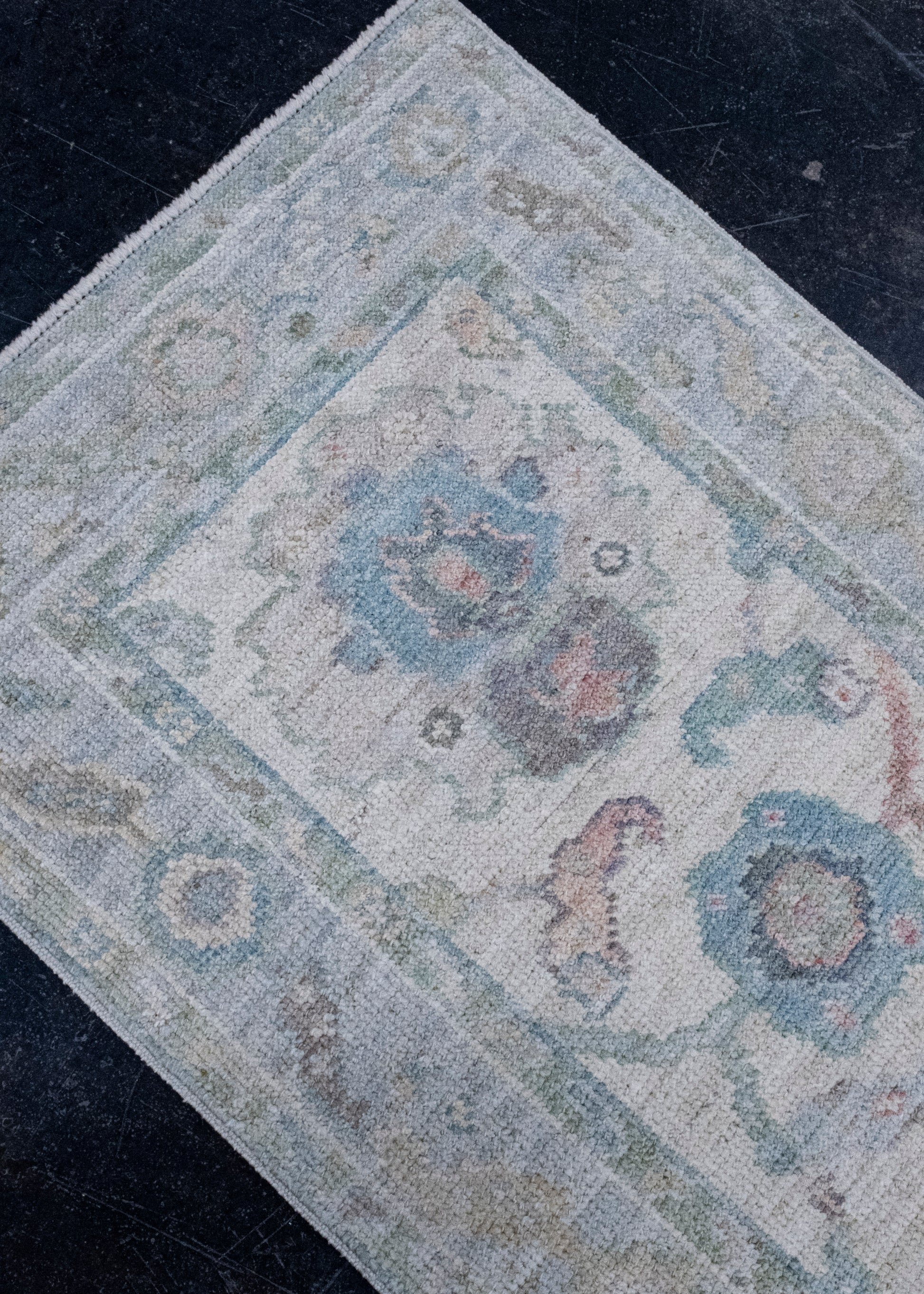 Turkish Oushak Runner Rug 2'3" x 10'2" #16242