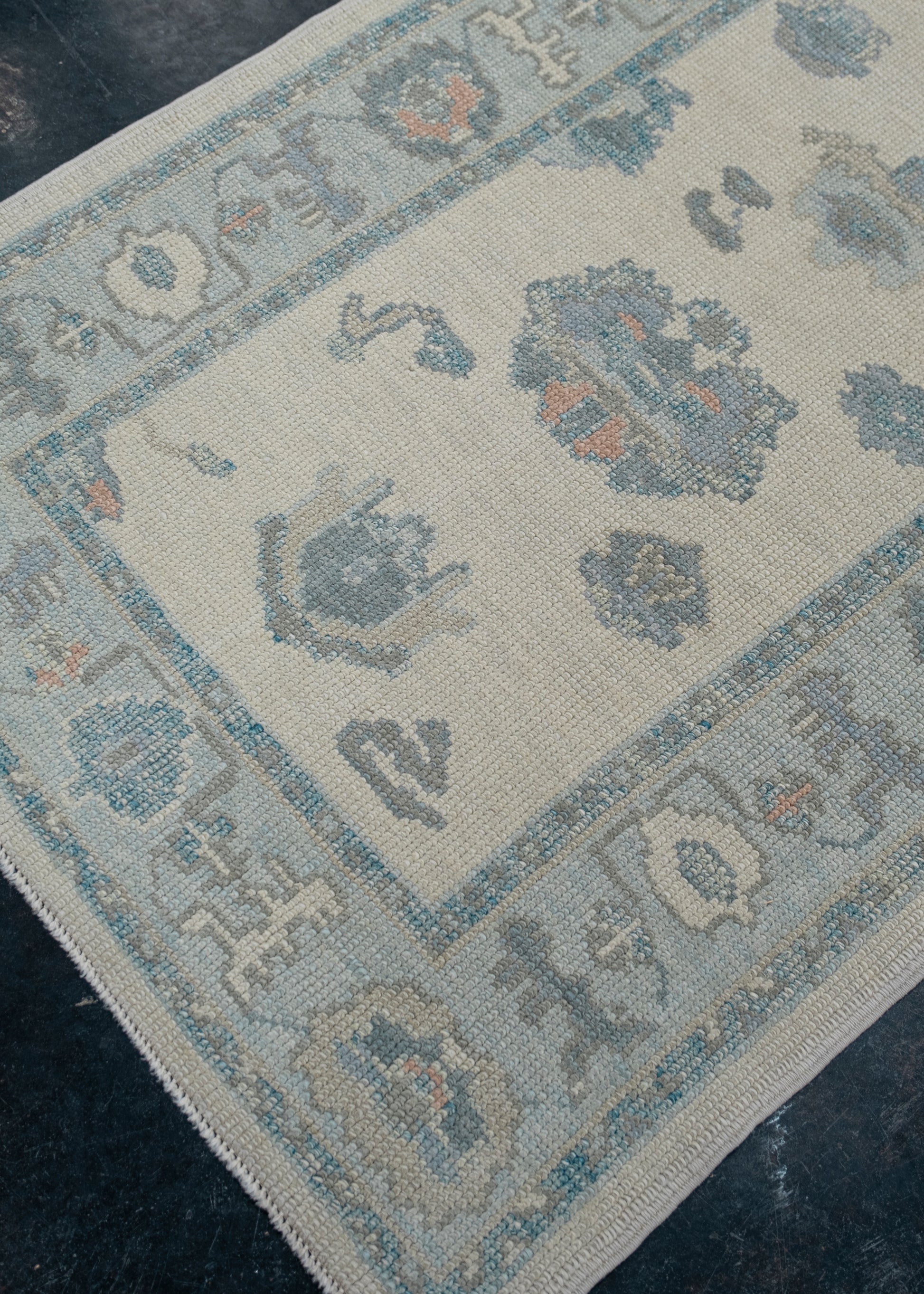Turkish Oushak Rug Runner 3'1" x 18'5" #7170
