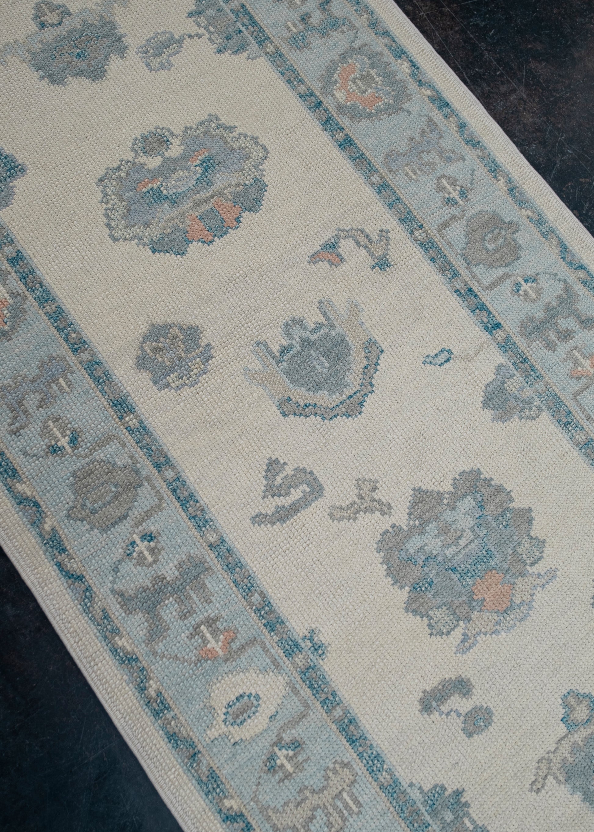 Turkish Oushak Rug Runner 3'1" x 18'5" #7170