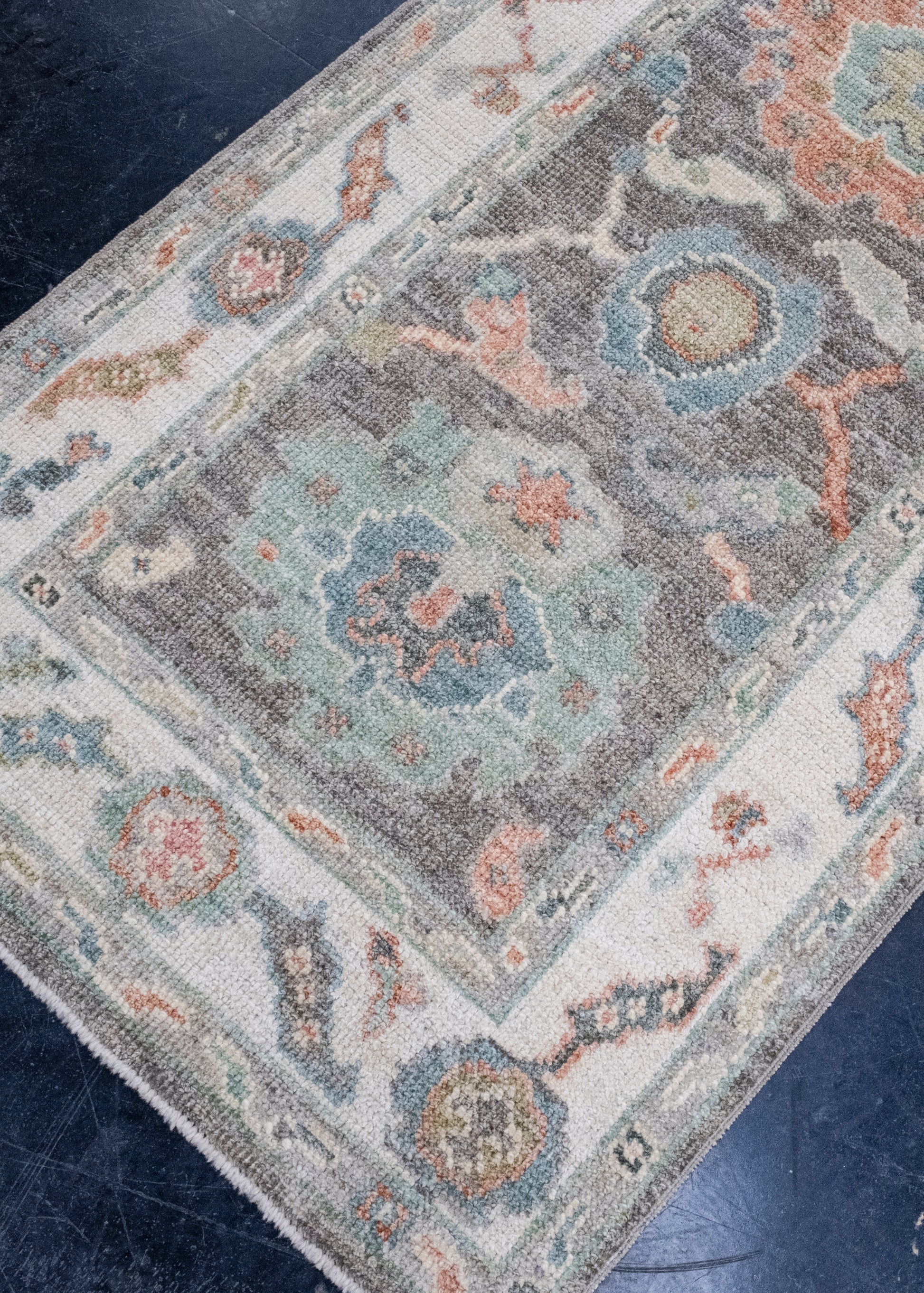 Turkish Oushak Runner Rug 2'7" x 10'2" #16386