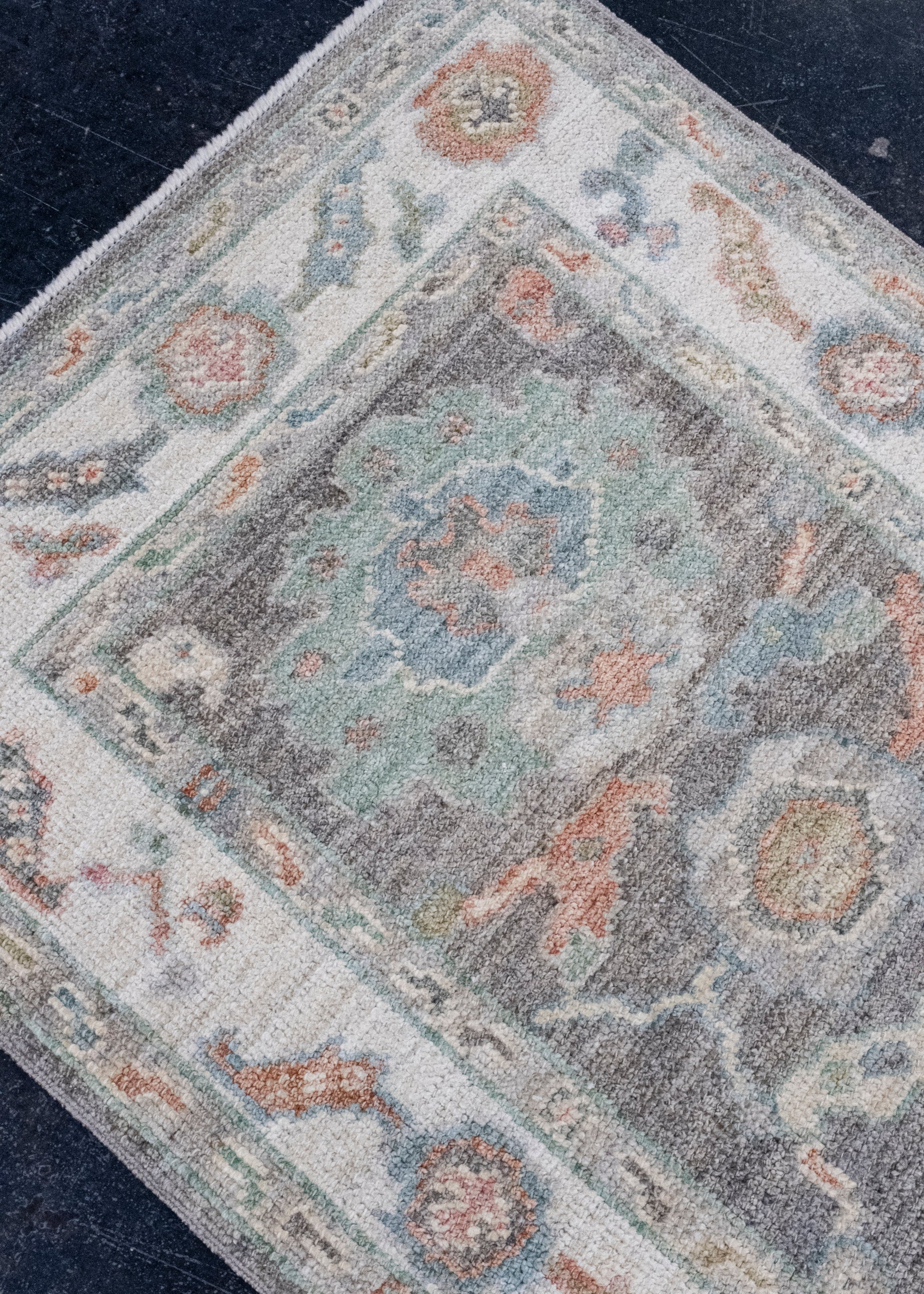 Turkish Oushak Runner Rug 2'7" x 10'2" #16386