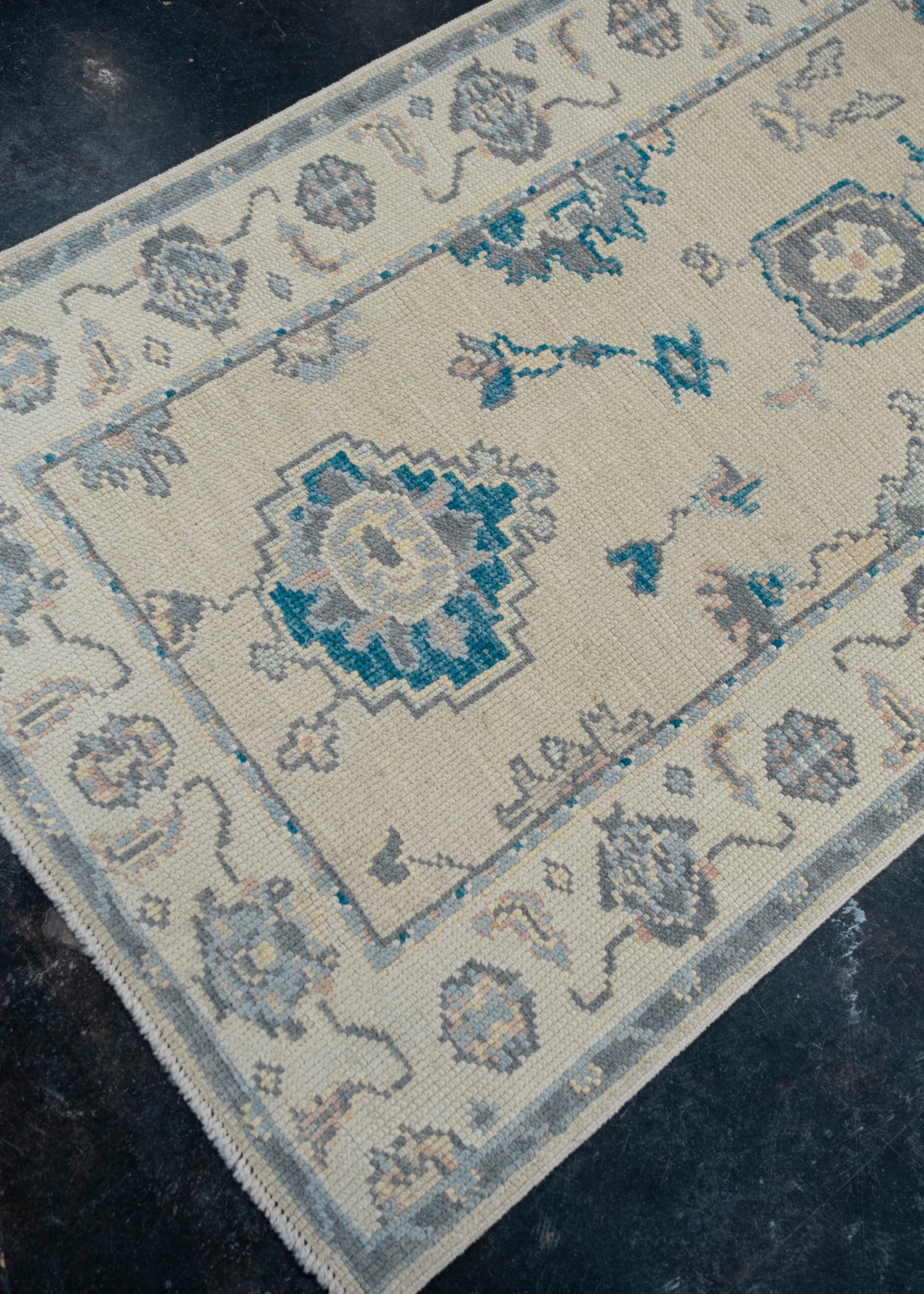 Turkish Oushak Rug Runner 2'11" x 18'8" #8018