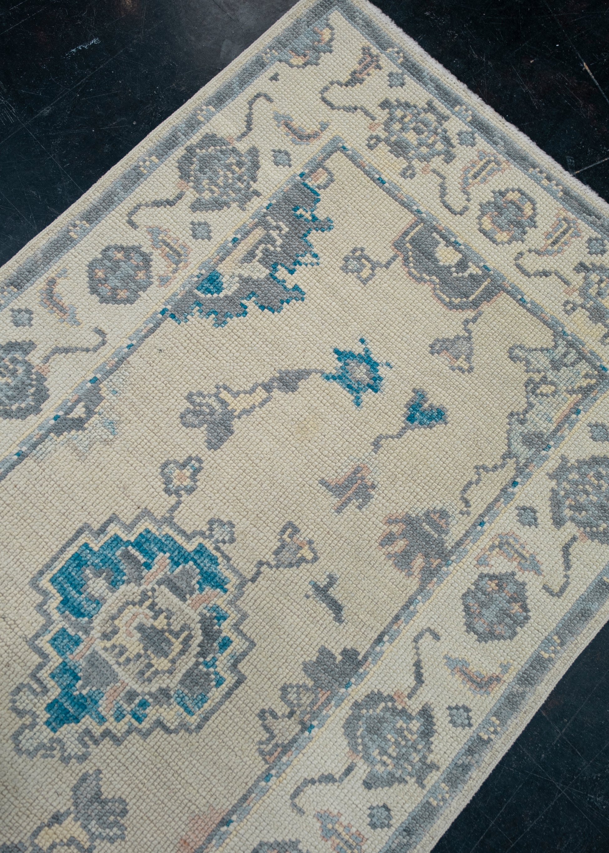 Turkish Oushak Rug Runner 2'11" x 18'8" #8018