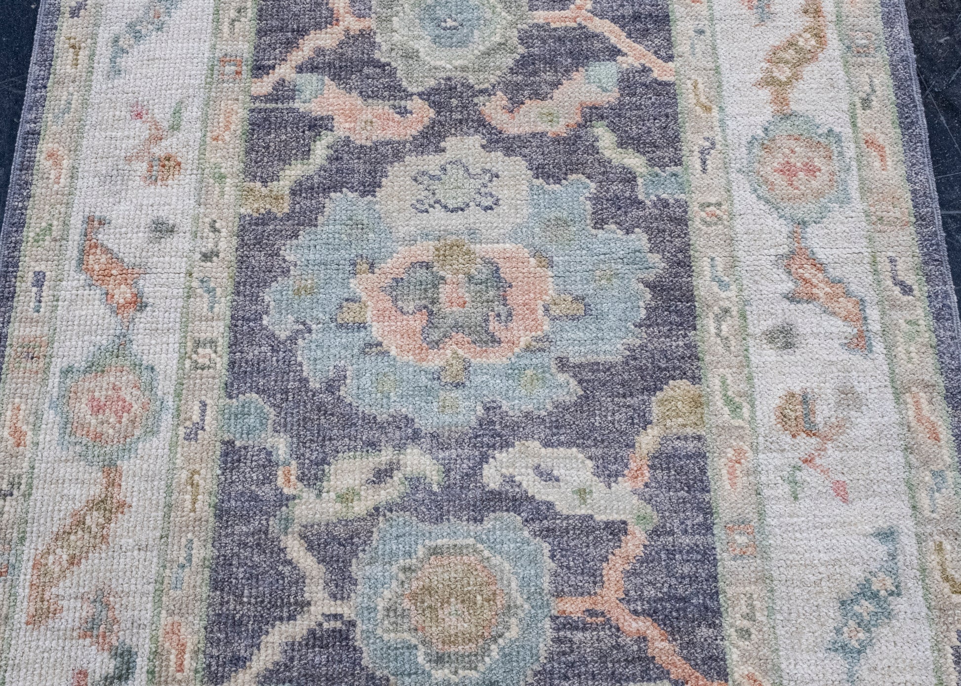 Turkish Oushak Runner Rug 2'9" x 10'3" #16514