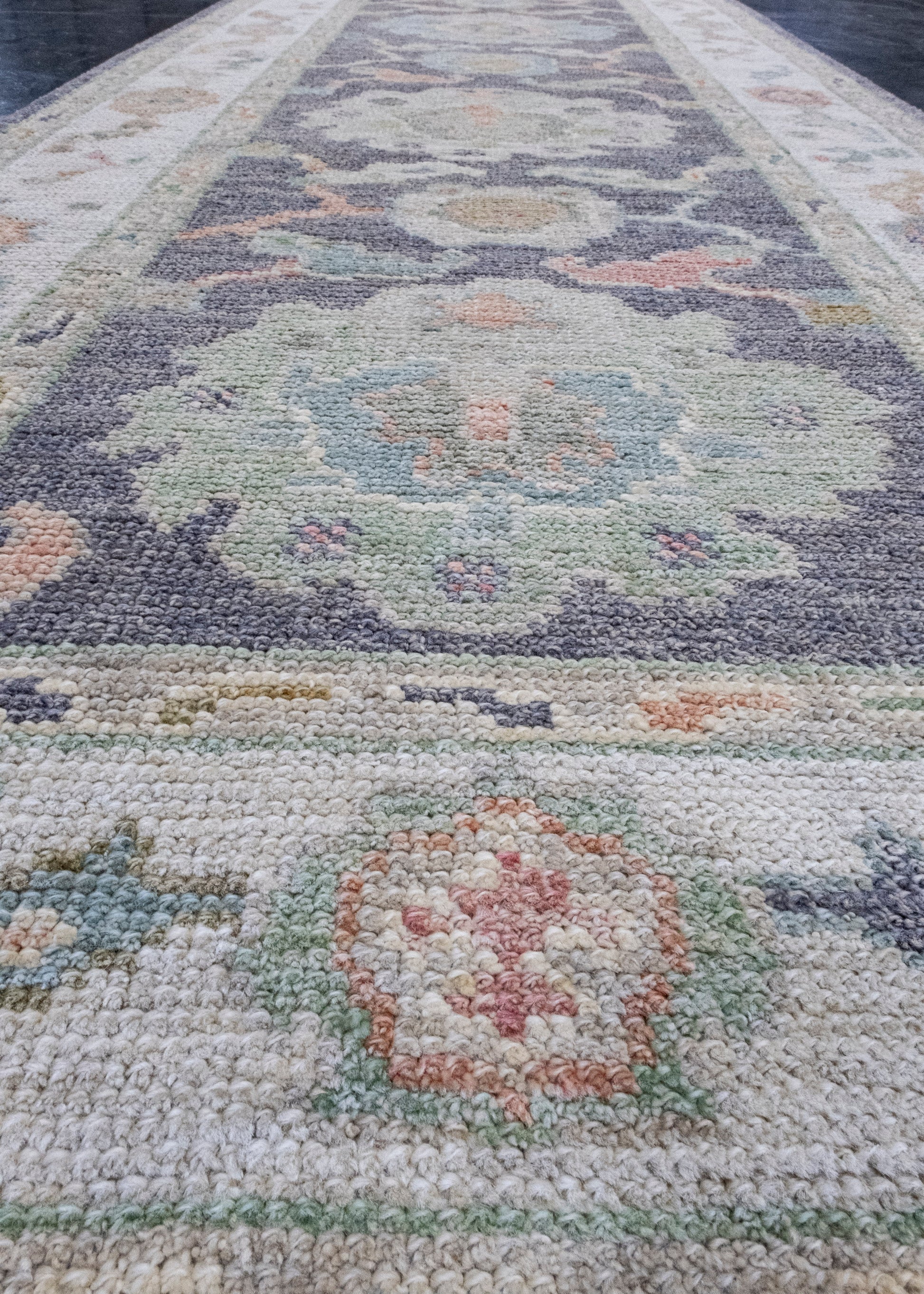 Turkish Oushak Runner Rug 2'9" x 10'3" #16514