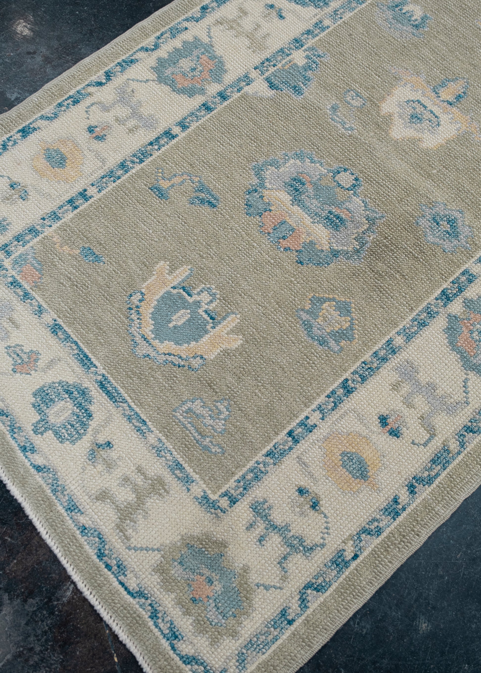 Turkish Oushak Rug Runner 2'11" x 19'11" #7502