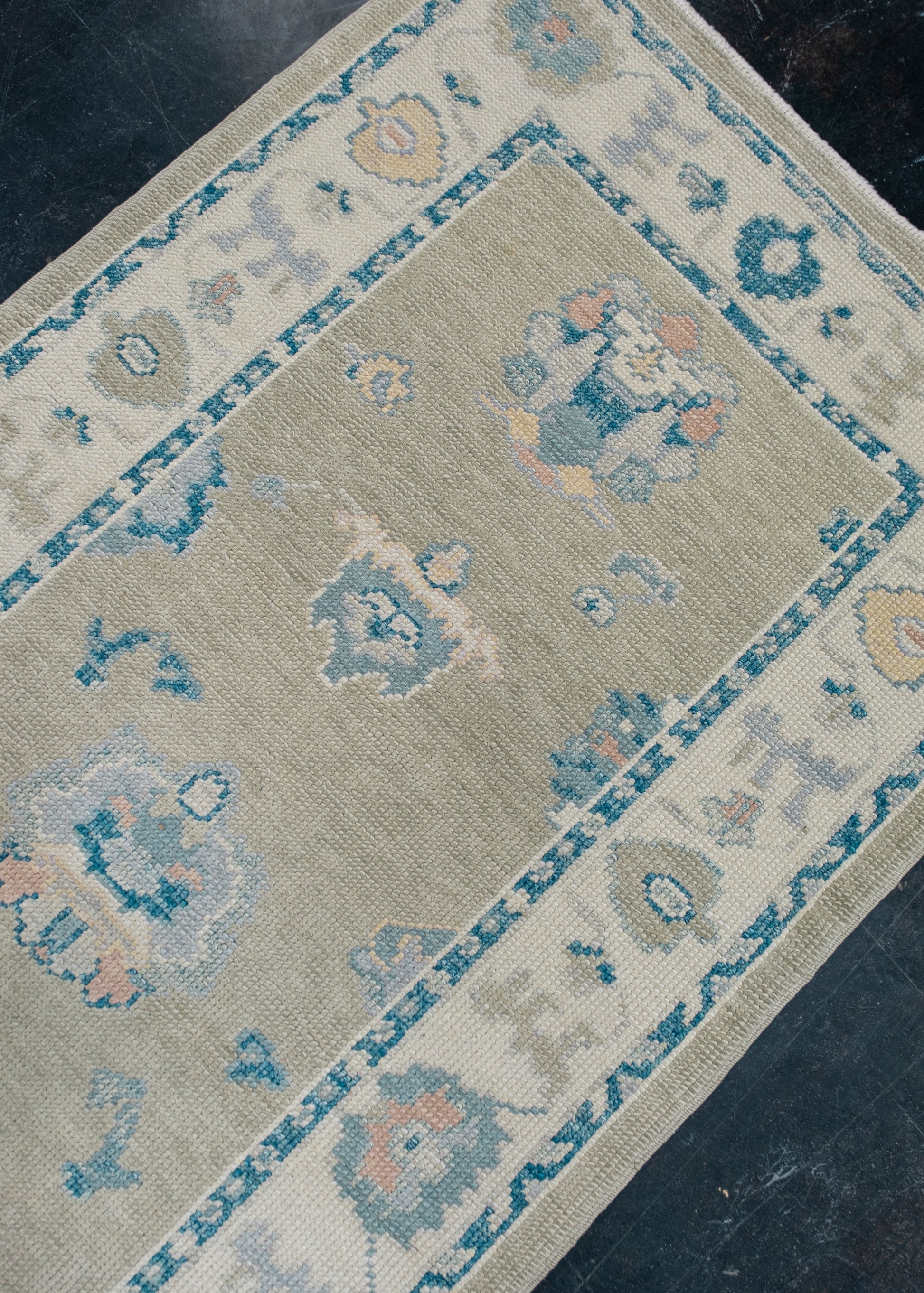 Turkish Oushak Rug Runner 2'11" x 19'11" #7502