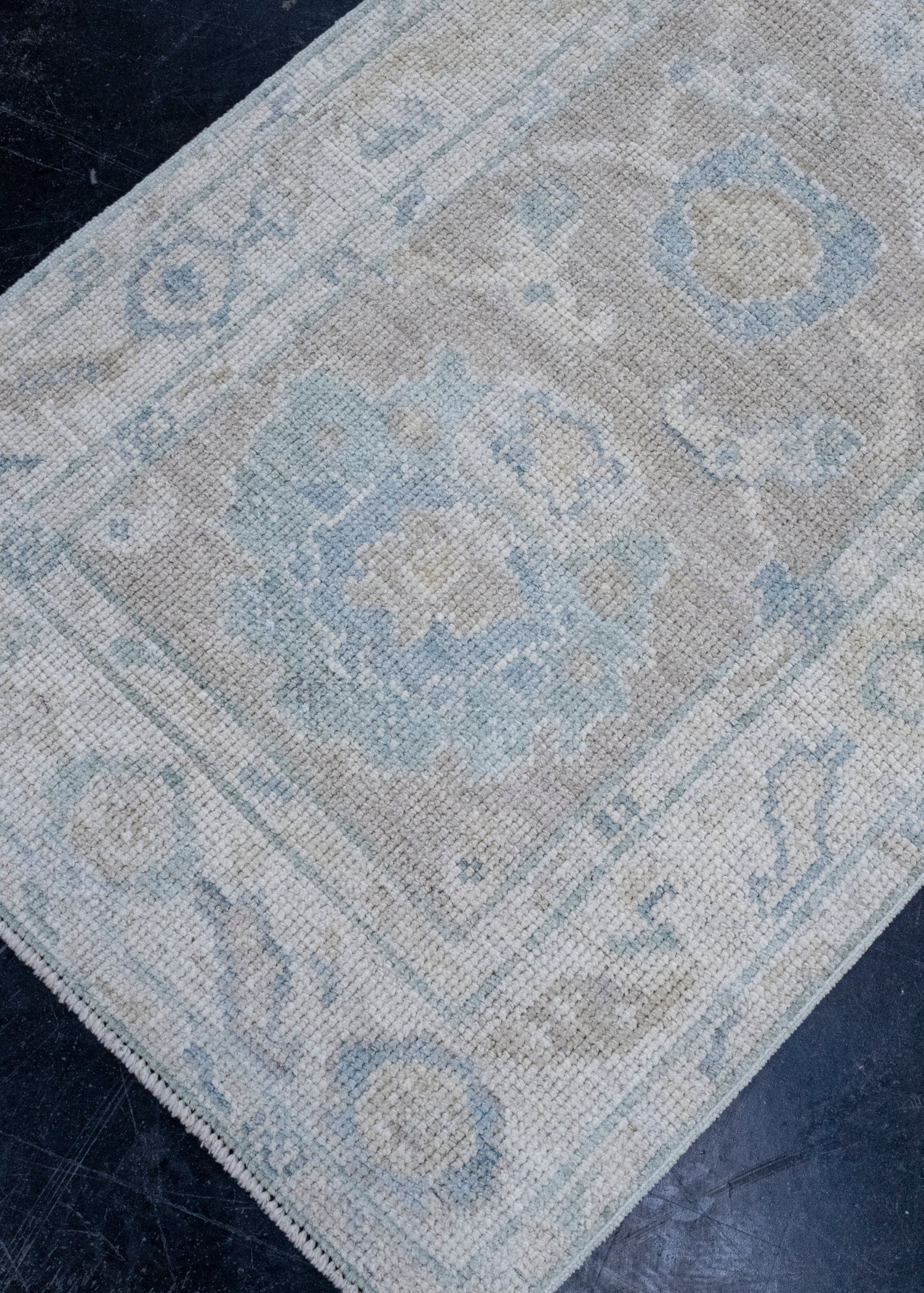 Turkish Oushak Runner Rug 2'4" x 10'1" #16271