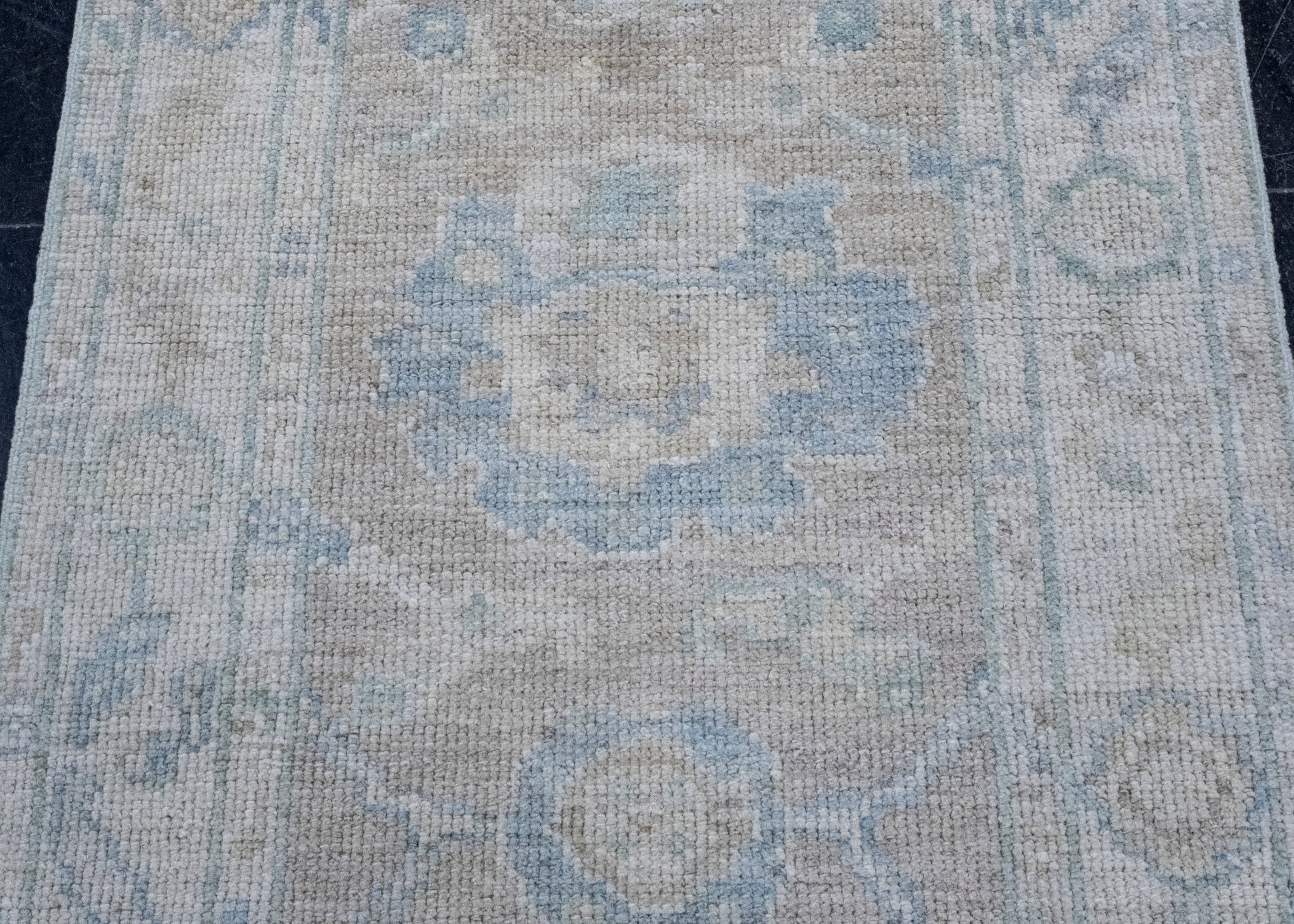 Turkish Oushak Runner Rug 2'4" x 10'1" #16271