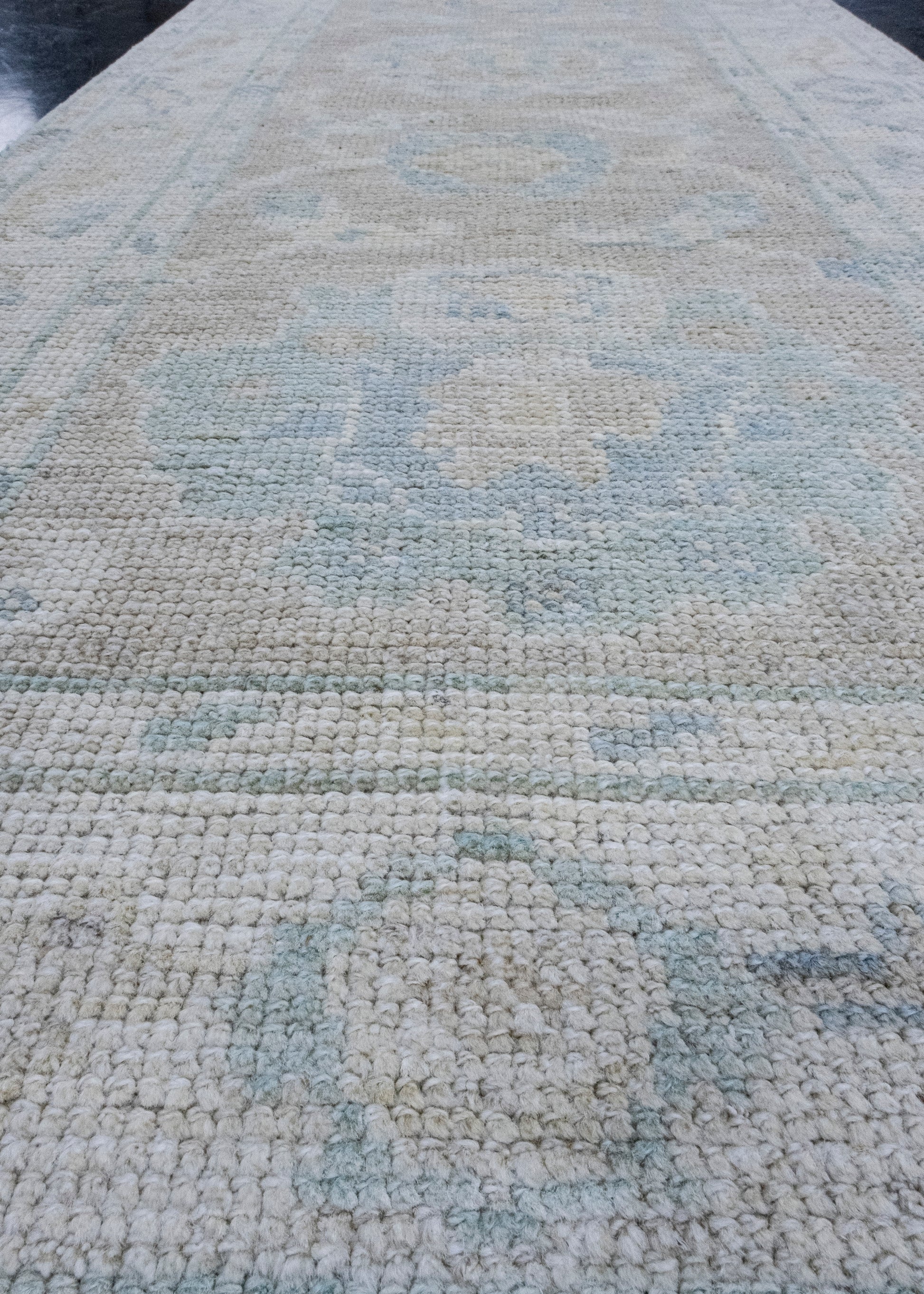 Turkish Oushak Runner Rug 2'4" x 10'1" #16271
