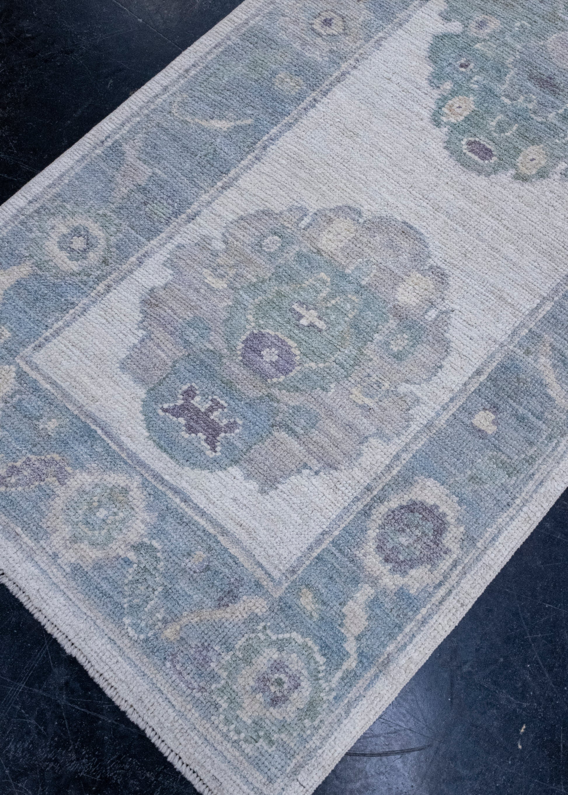 Turkish Oushak Runner Rug 2'8" x 10'1" #16690