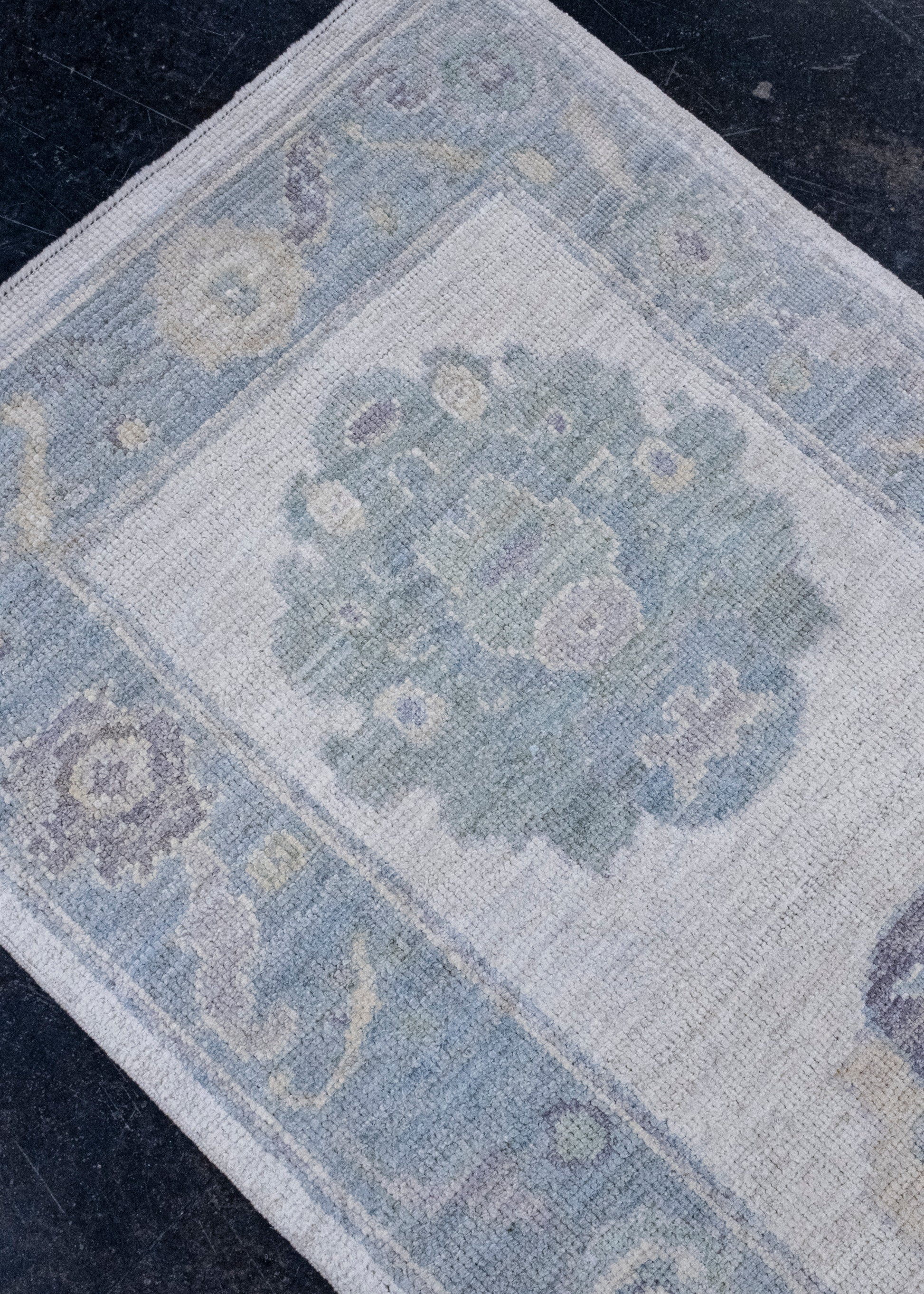 Turkish Oushak Runner Rug 2'8" x 10'1" #16690