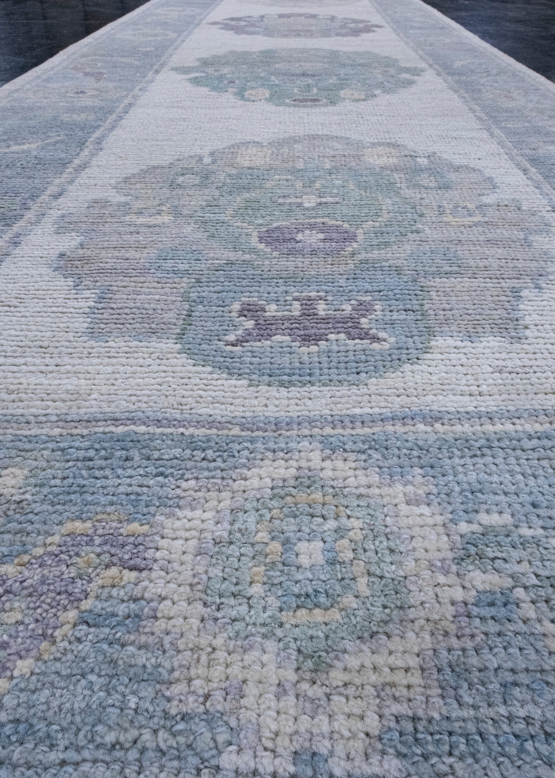 Turkish Oushak Runner Rug 2'8" x 10'1" #16690