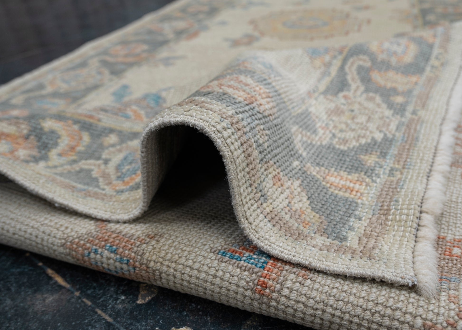 Turkish Oushak Rug Runner 2'11" x 17'2" #HS-2018